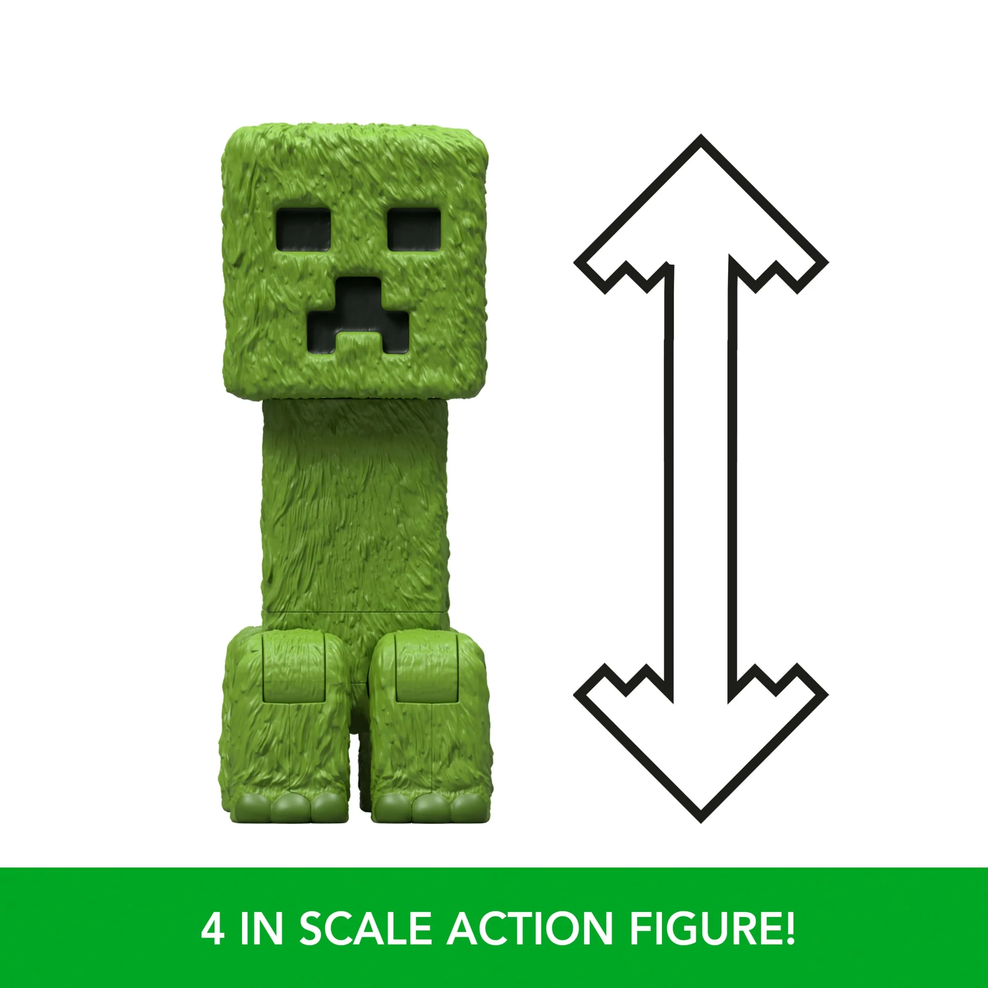 Minecraft Creeper Action Figure & Accessories, 4-Inch Toy Set Inspired By A Minecraft Movie - Image 4