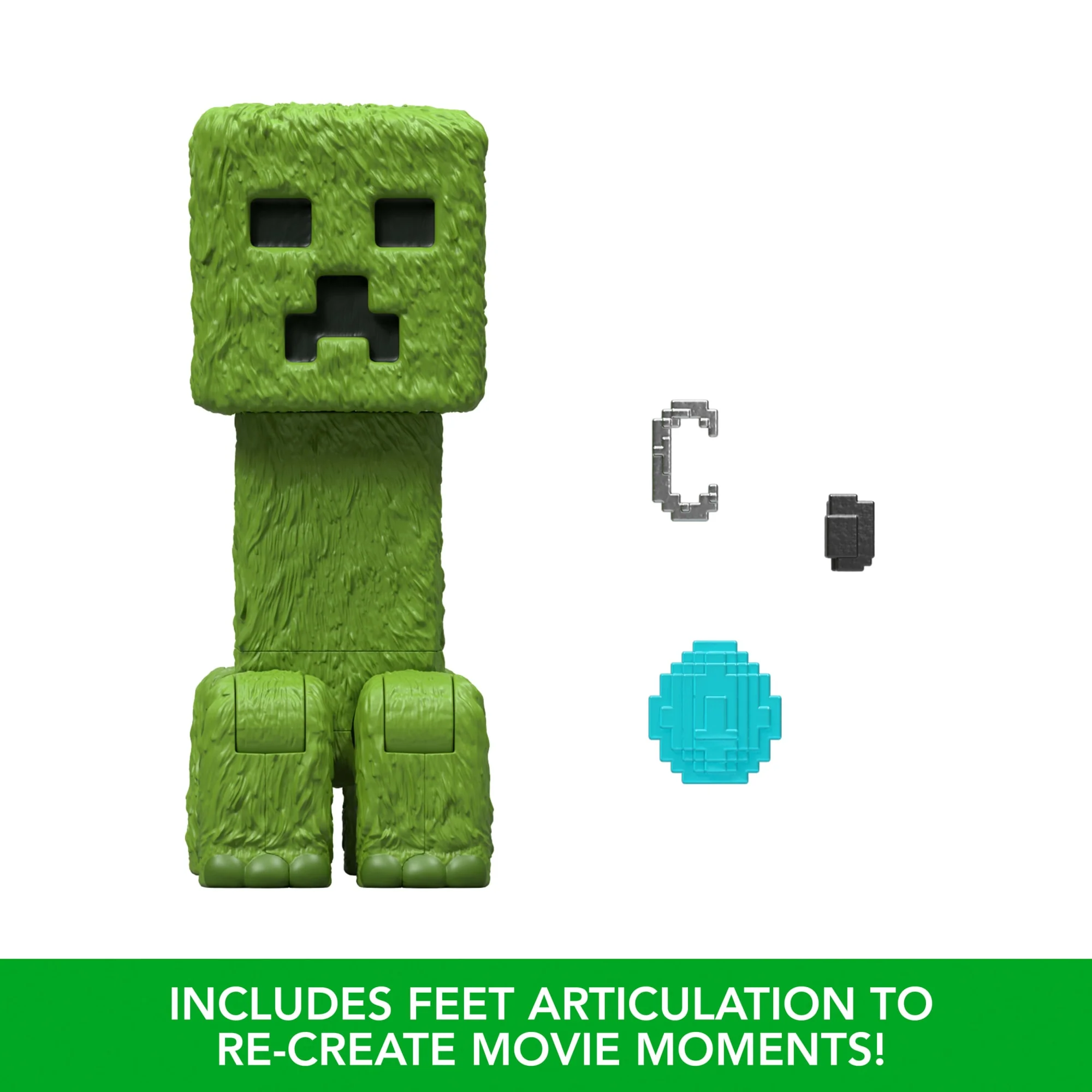 Minecraft Creeper Action Figure & Accessories, 4-Inch Toy Set Inspired By A Minecraft Movie - Image 5