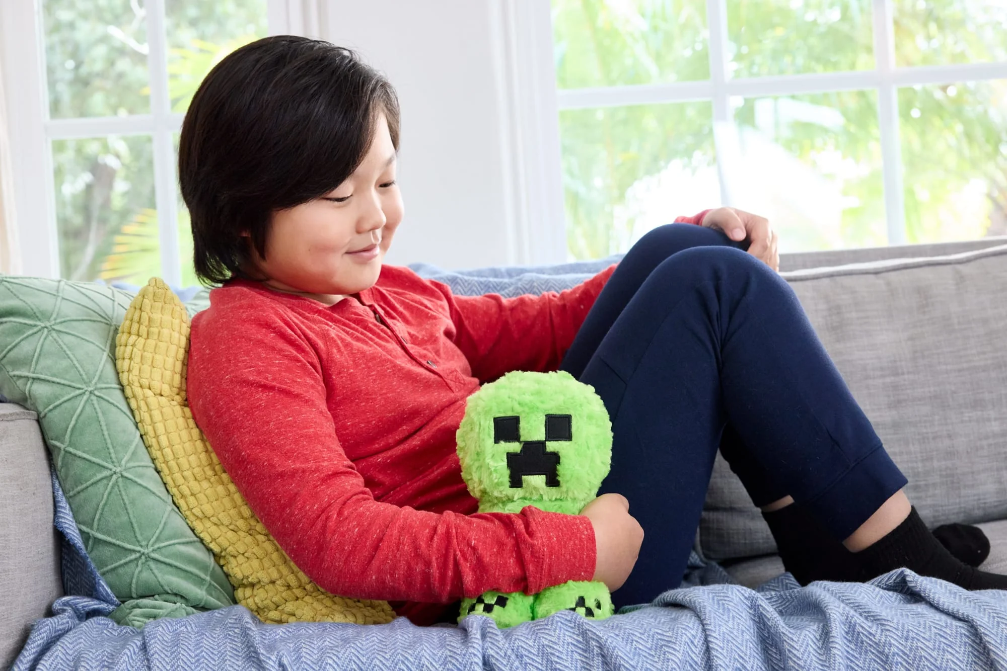 Minecraft Creeper Plush Toy, 8-Inch Collectible Soft Doll Inspired By A Minecraft Movie - Image 2