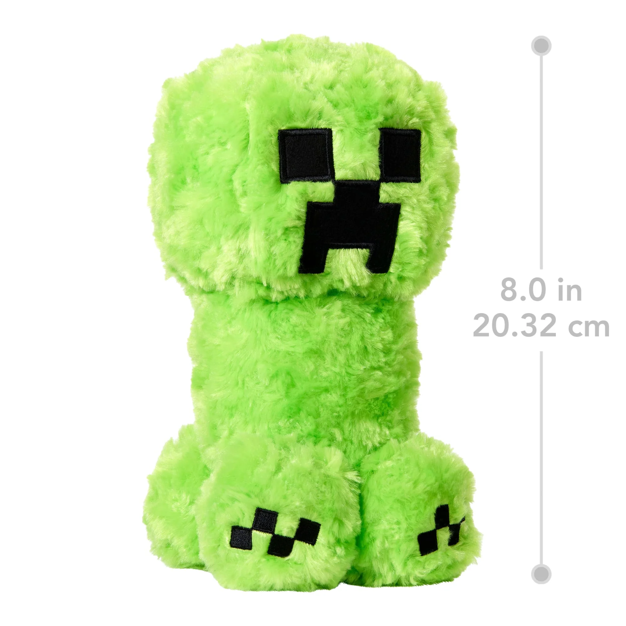 Minecraft Creeper Plush Toy, 8-Inch Collectible Soft Doll Inspired By A Minecraft Movie - Image 3