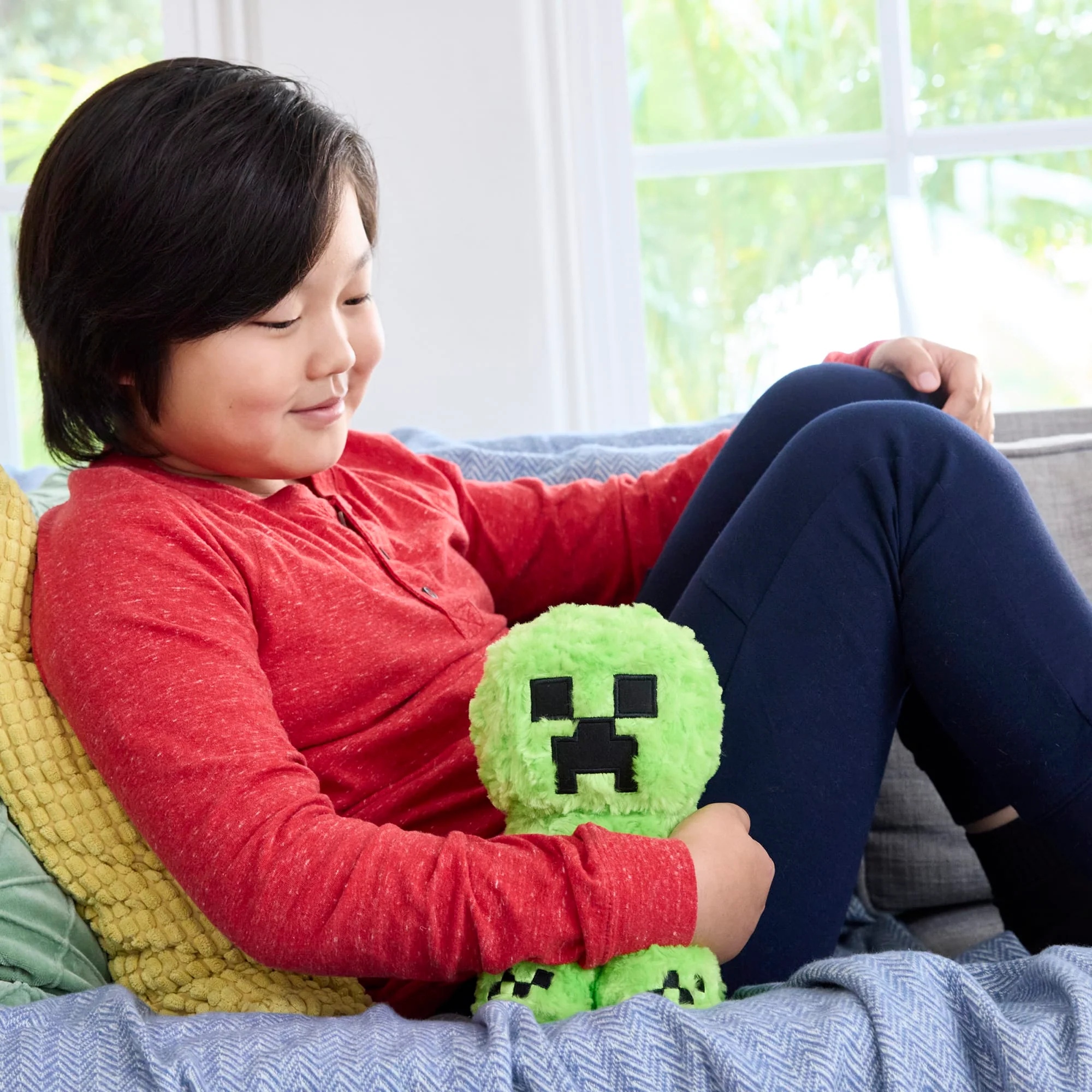 Minecraft Creeper Plush Toy, 8-Inch Collectible Soft Doll Inspired By A Minecraft Movie - Image 2