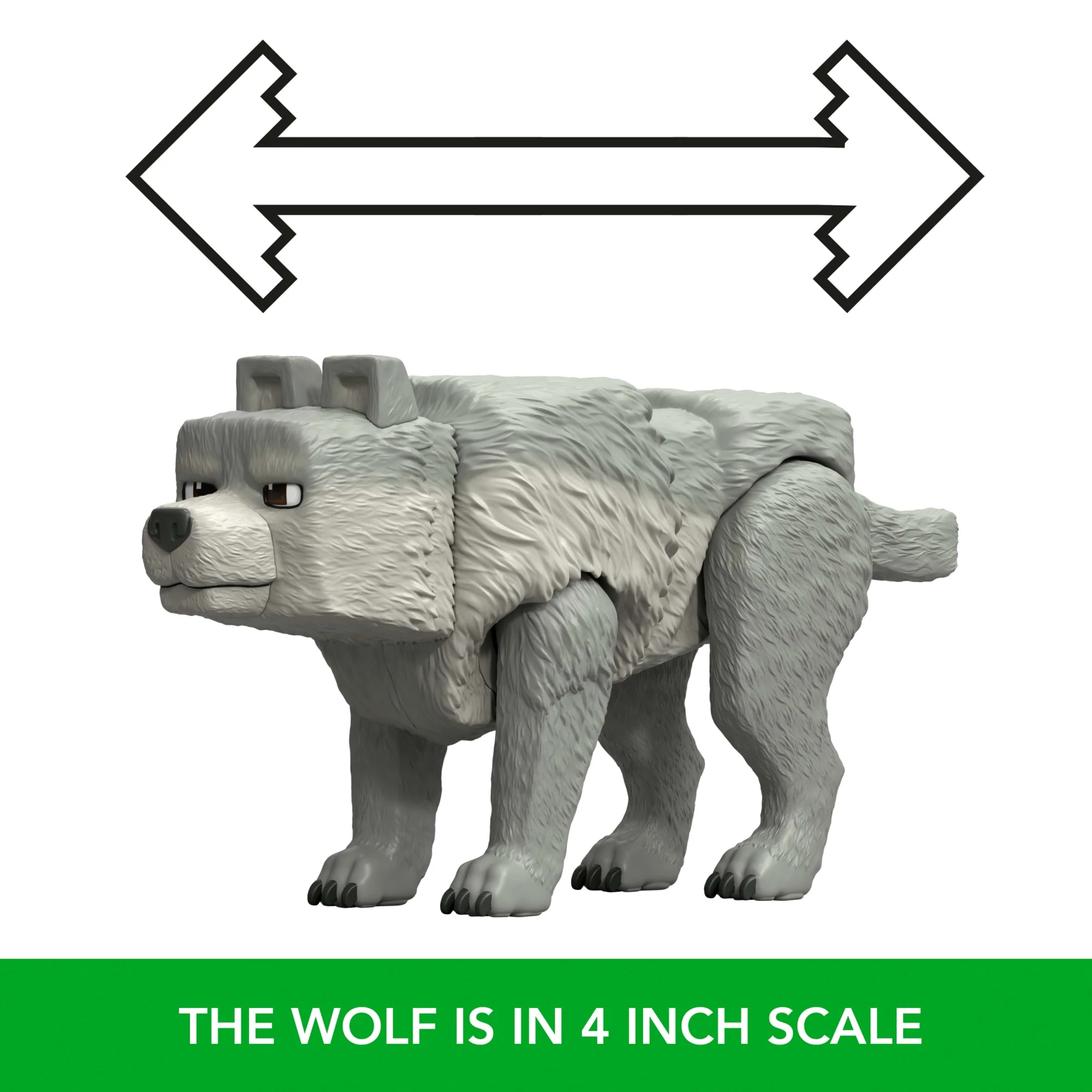 Minecraft Dennis The Wolf Action Figure & Accessories, 3.25-Inch Toy Set Inspired By A Minecraft Movie - Image 3