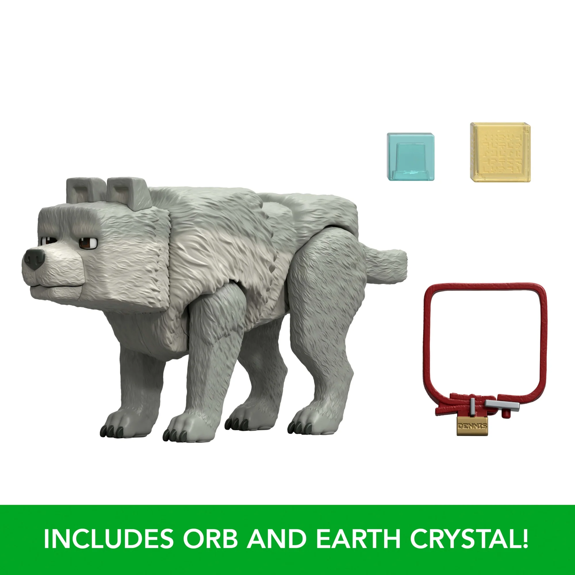 Minecraft Dennis The Wolf Action Figure & Accessories, 3.25-Inch Toy Set Inspired By A Minecraft Movie - Image 4