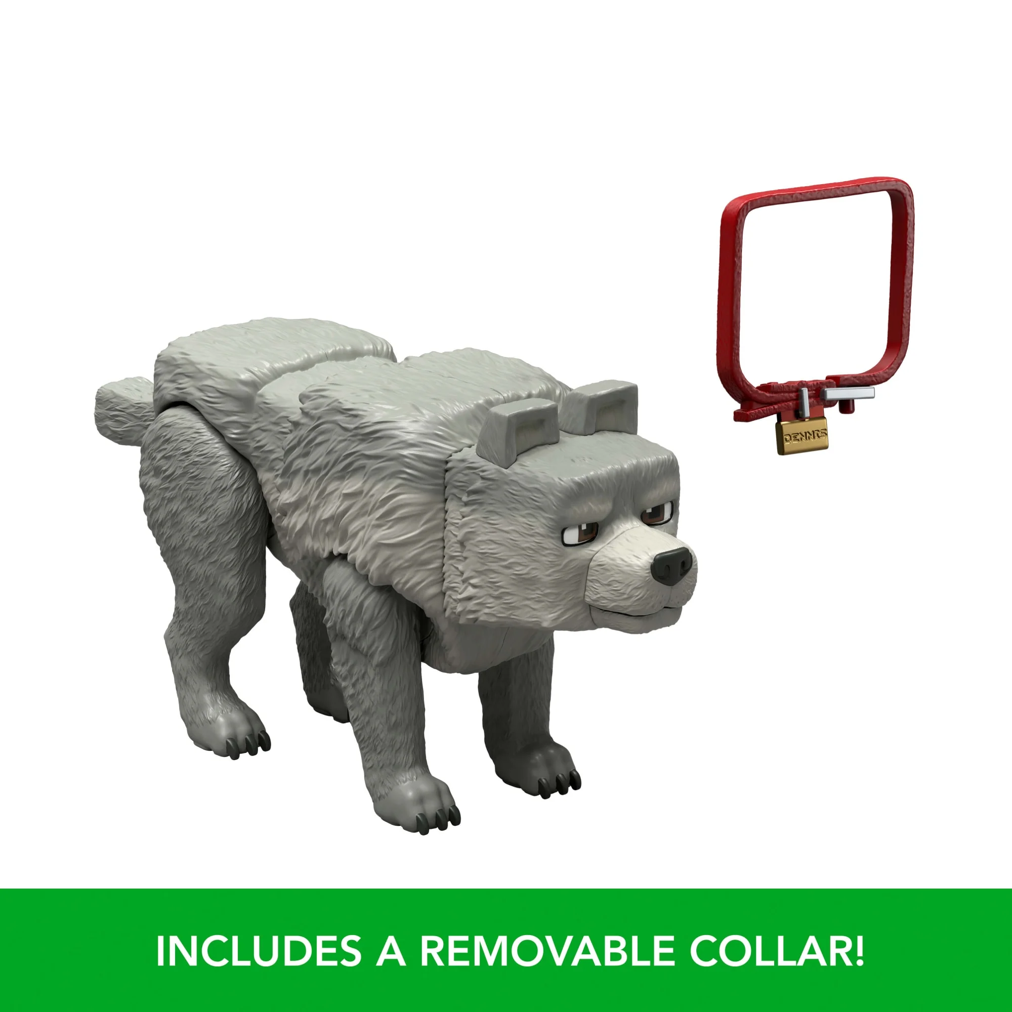 Minecraft Dennis The Wolf Action Figure & Accessories, 3.25-Inch Toy Set Inspired By A Minecraft Movie - Image 5