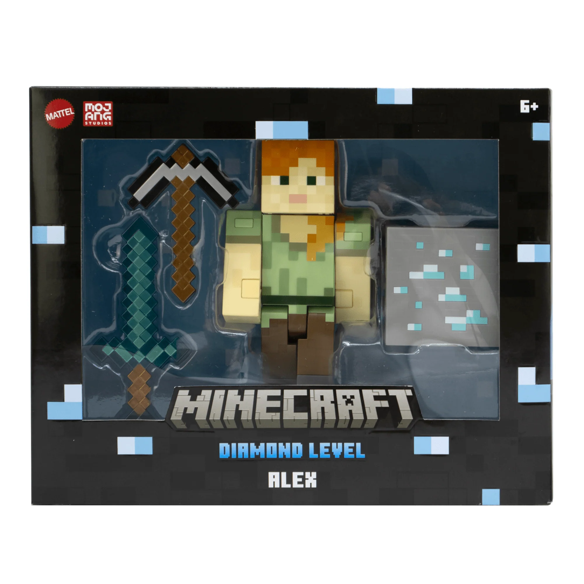 Minecraft Diamond Level Alex Action Figure, Die-Cast Accessories, 5.5-in Collector Scale - Image 5