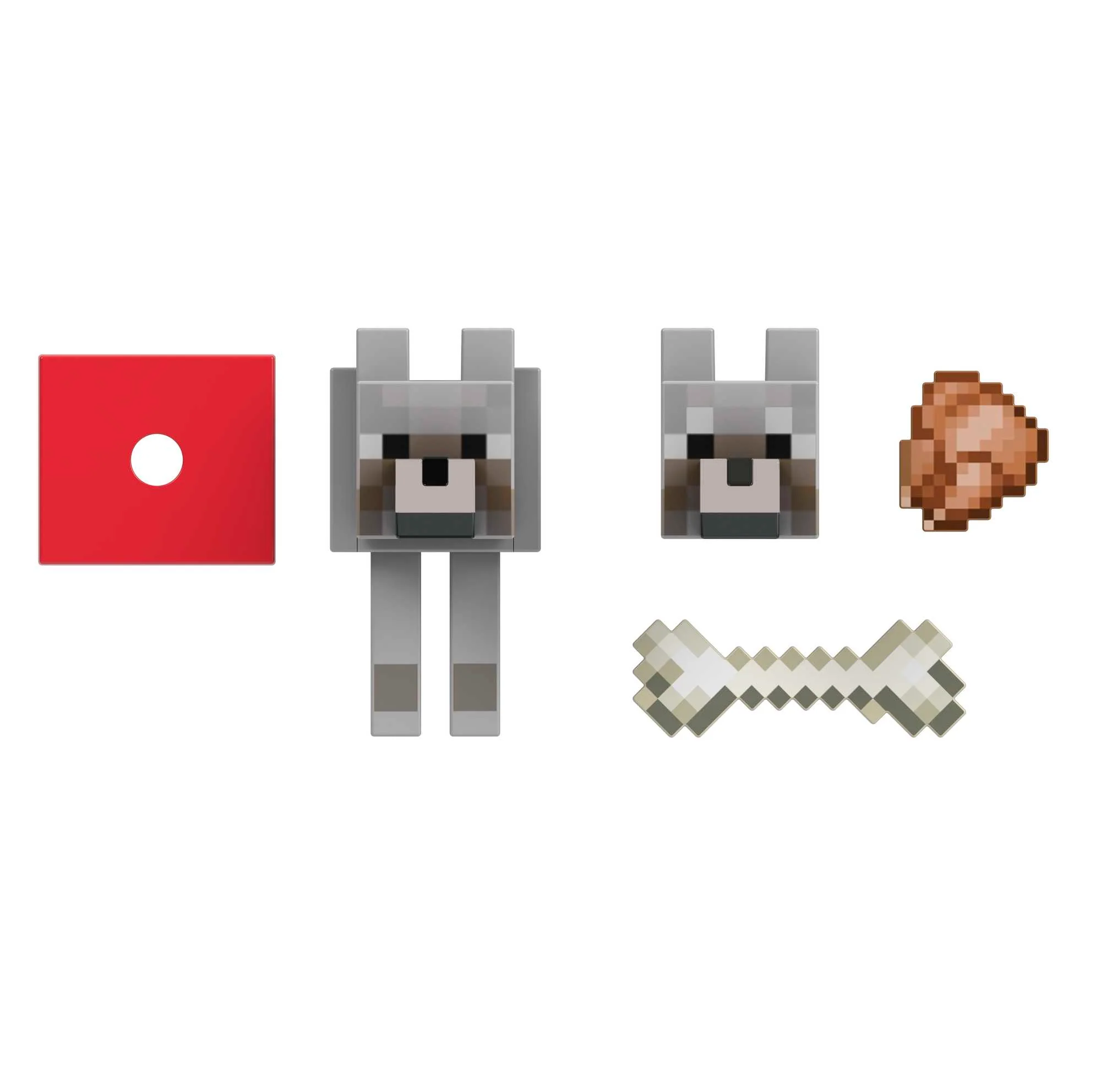 Minecraft-Loup-Figurine 14 Cm à Collectionner Avec Accessoires - Image 5