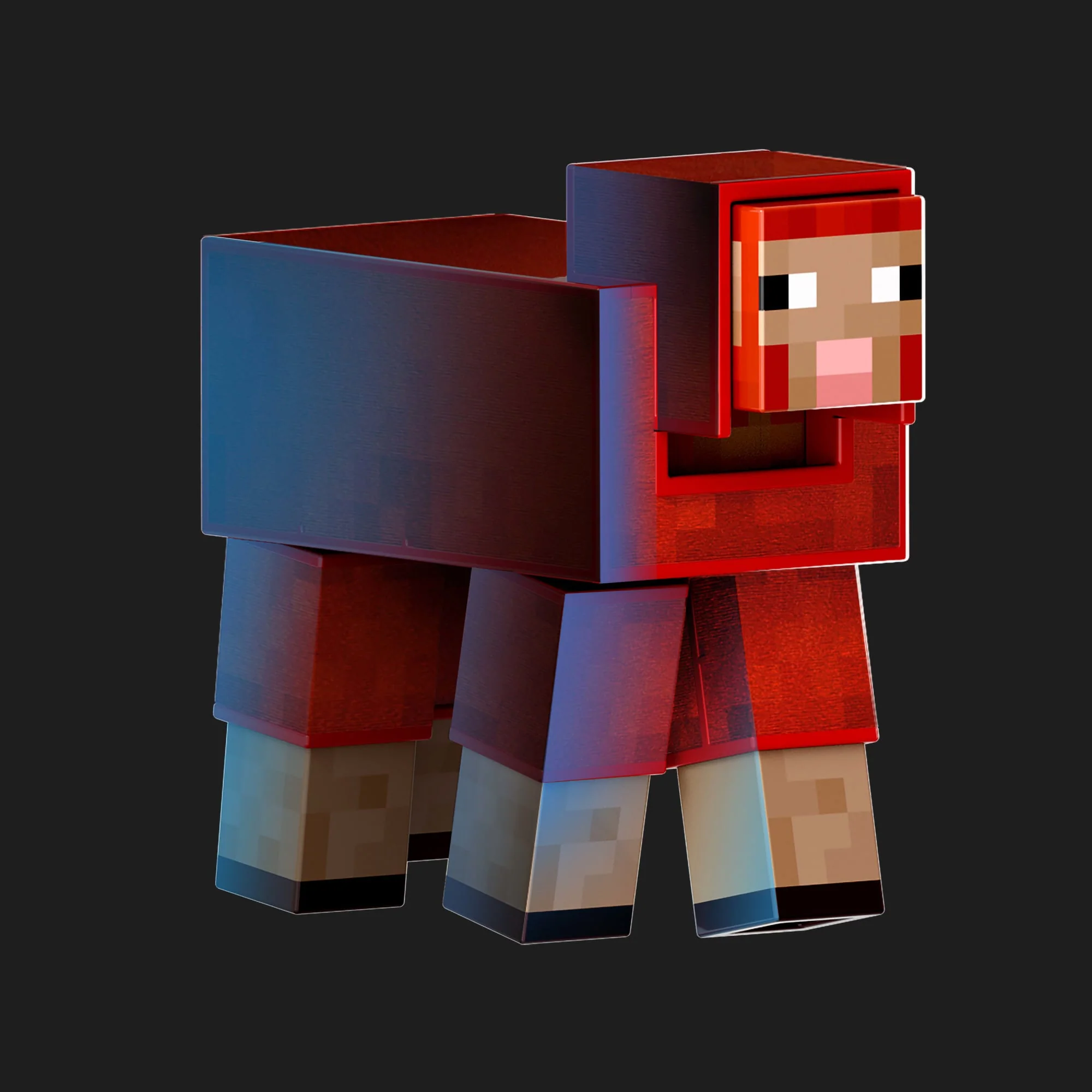 Minecraft Diamond Level Sheep Action Figure & 3 Accessories, 5.5-Inch Collector Scale - Image 2