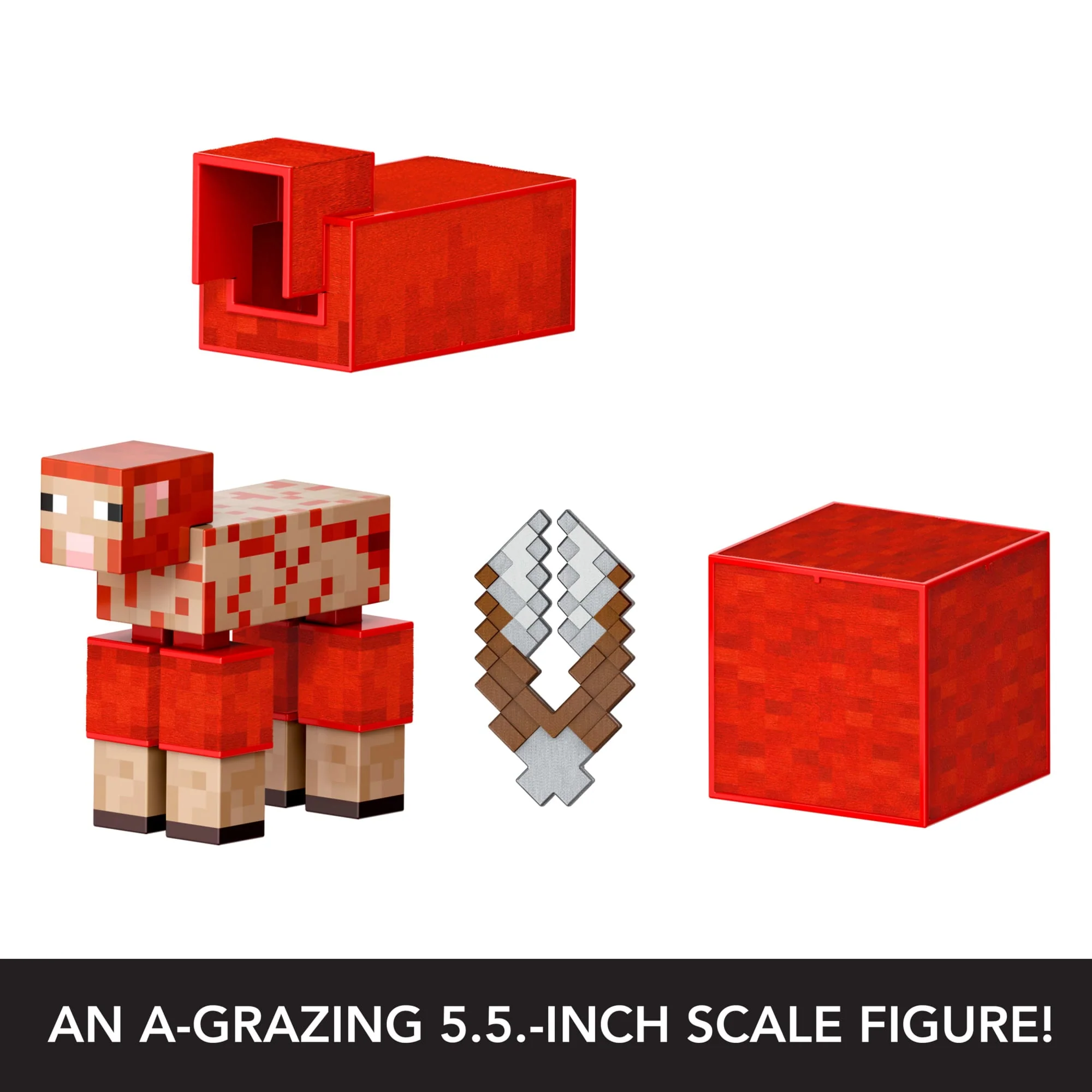 Minecraft Diamond Level Sheep Action Figure & 3 Accessories, 5.5-inch Collector Scale - Image 4