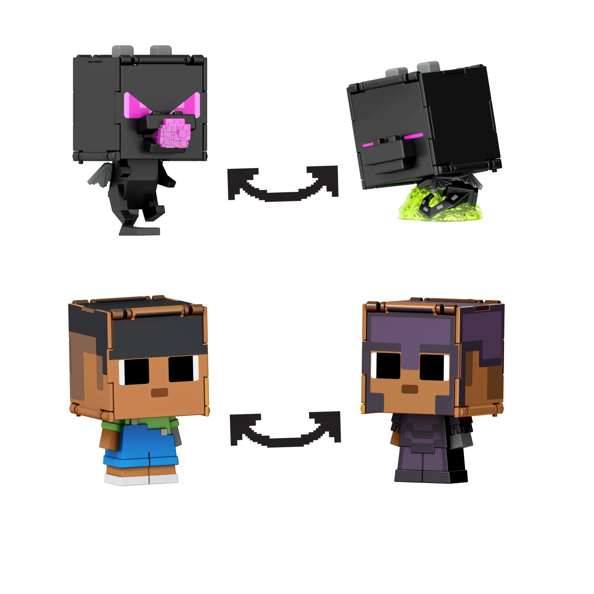 Minecraft Flippin' Figs Coffret de 2 Sunny et Dragon de L’ender - Image 3
