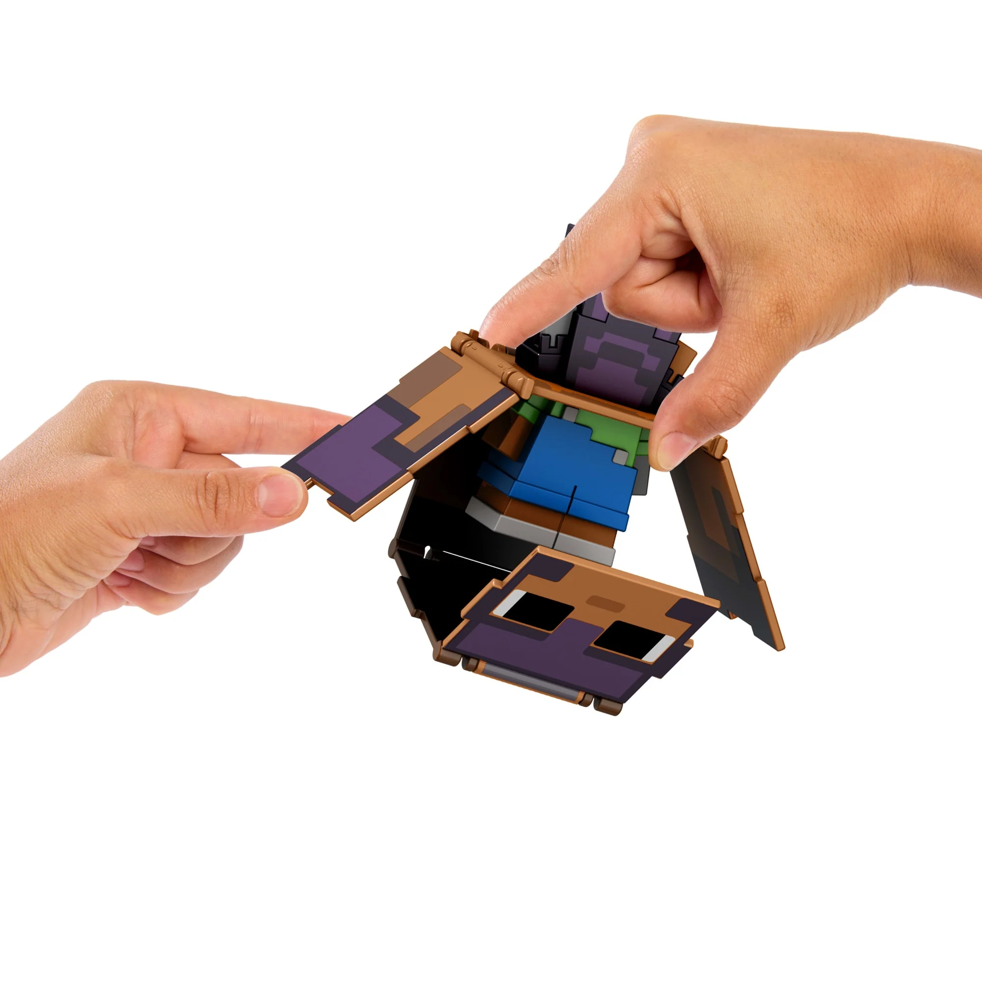 Minecraft Flippin’ Figs 2 Pack Action Figures, 2-in-1 Fidget Play, 3.75-inch Sunny & Ender Dragon - Image 2