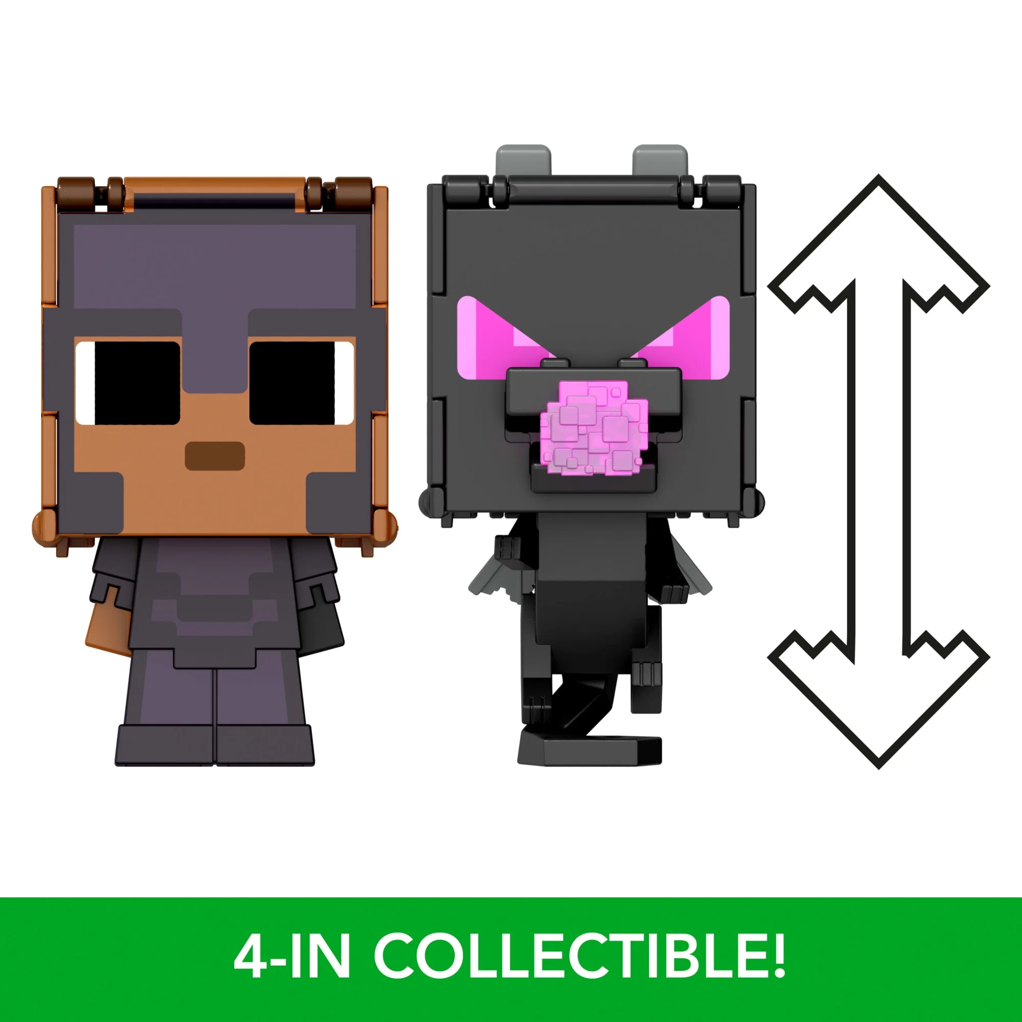Minecraft Flippin’ Figs 2 Pack Action Figures, 2-in-1 Fidget Play, 3.75-inch Sunny & Ender Dragon - Image 6
