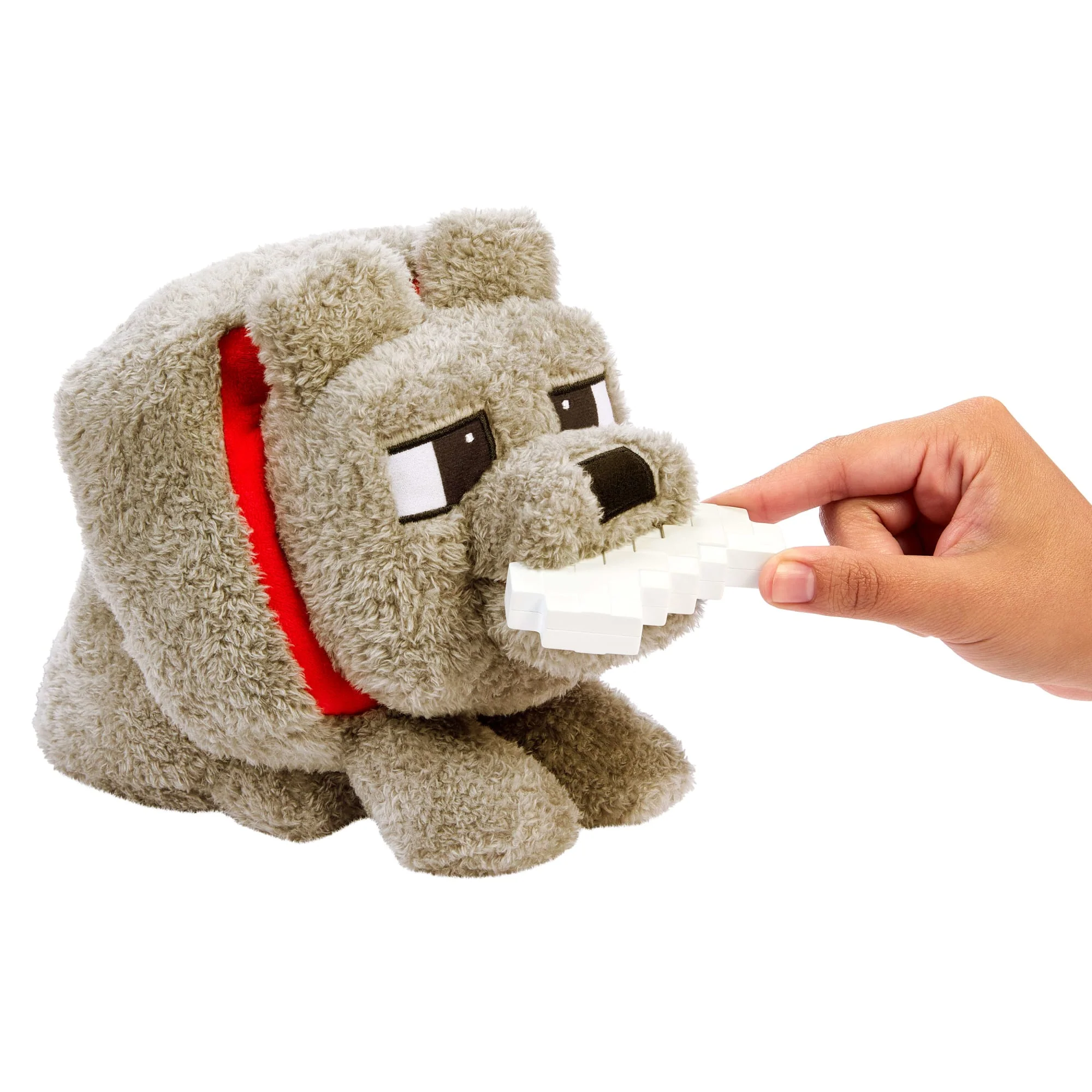 Minecraft Food Mode Dennis Plush Interactive Toy With Sounds & Bone Accessory, Inspired By The Movie - Image 3