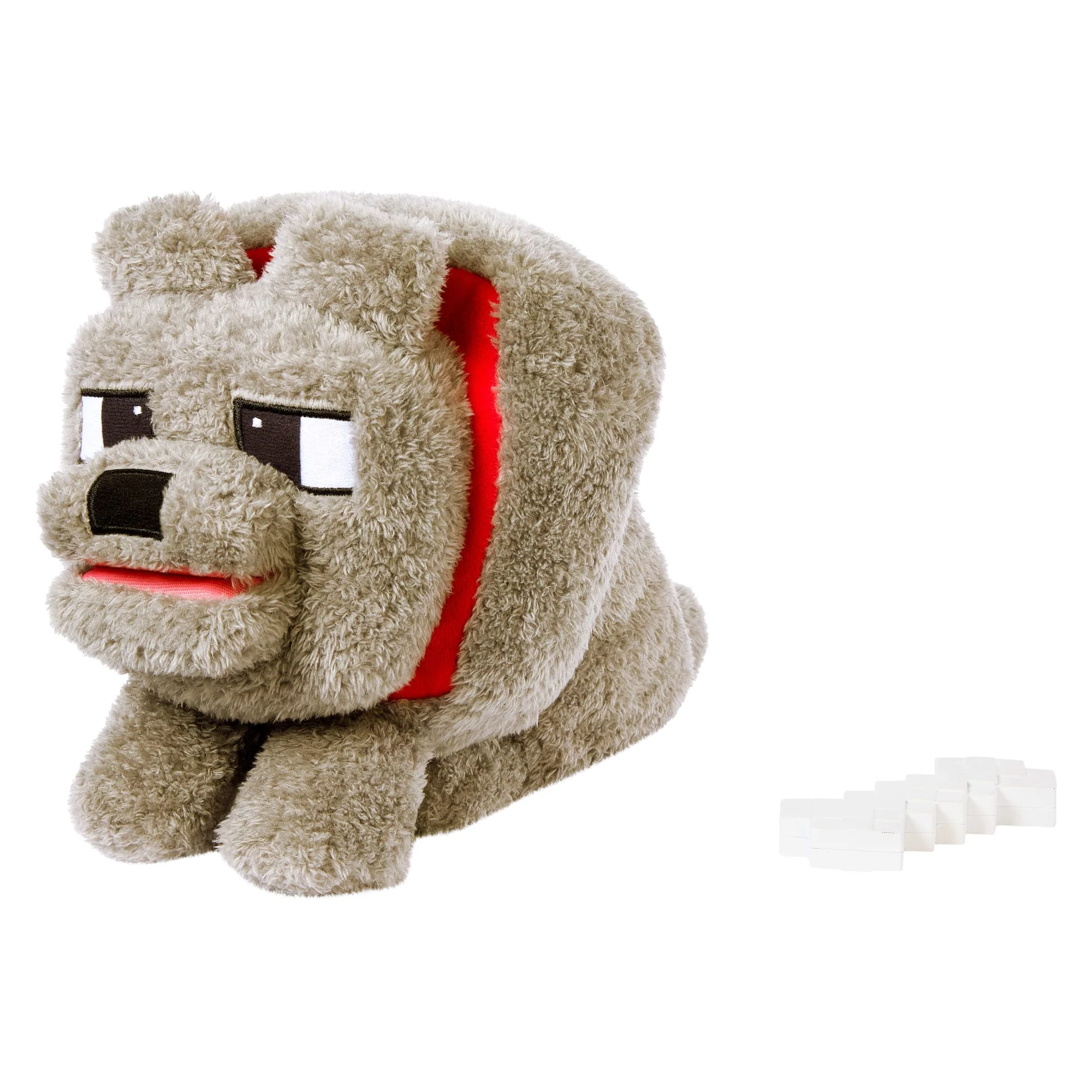 Minecraft Food Mode Dennis Plush Interactive Toy With Sounds & Bone Accessory, Inspired By The Movie - Image 4