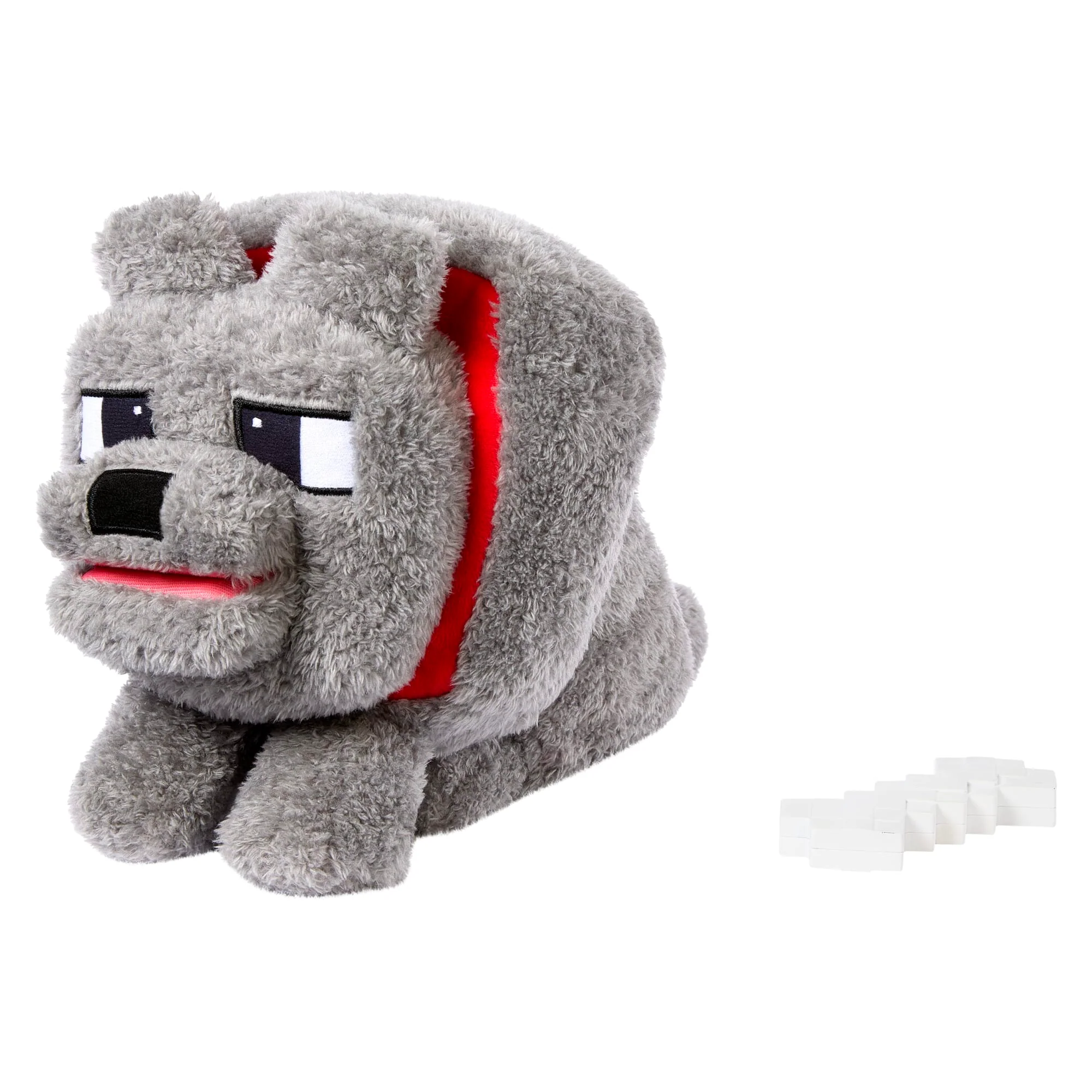 Minecraft Food Mode Dennis Plush Interactive Toy With Sounds & Bone Accessory, Inspired By The Movie - Image 4