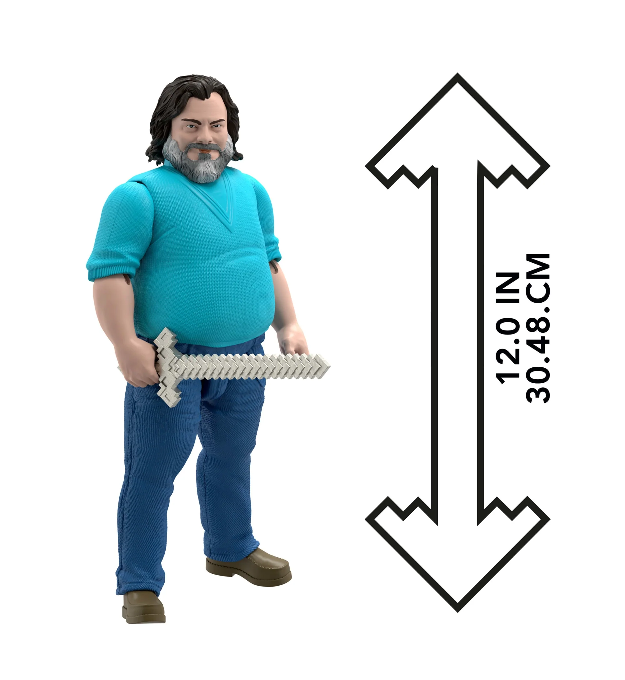 Minecraft La Película Figura de Acción Steve de 12 pulgadas - Image 4
