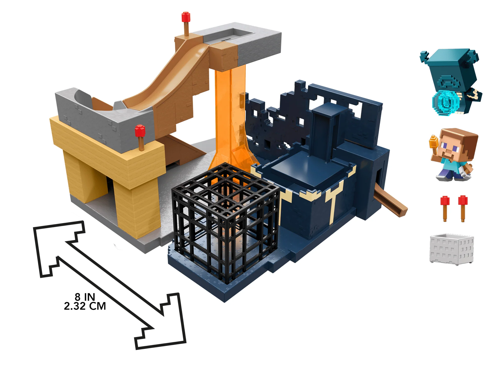 Minecraft Mini Mode Rise Of The Warden Playset, 2 Minis, Steve & Warden Figures & Dlc Code - Image 5