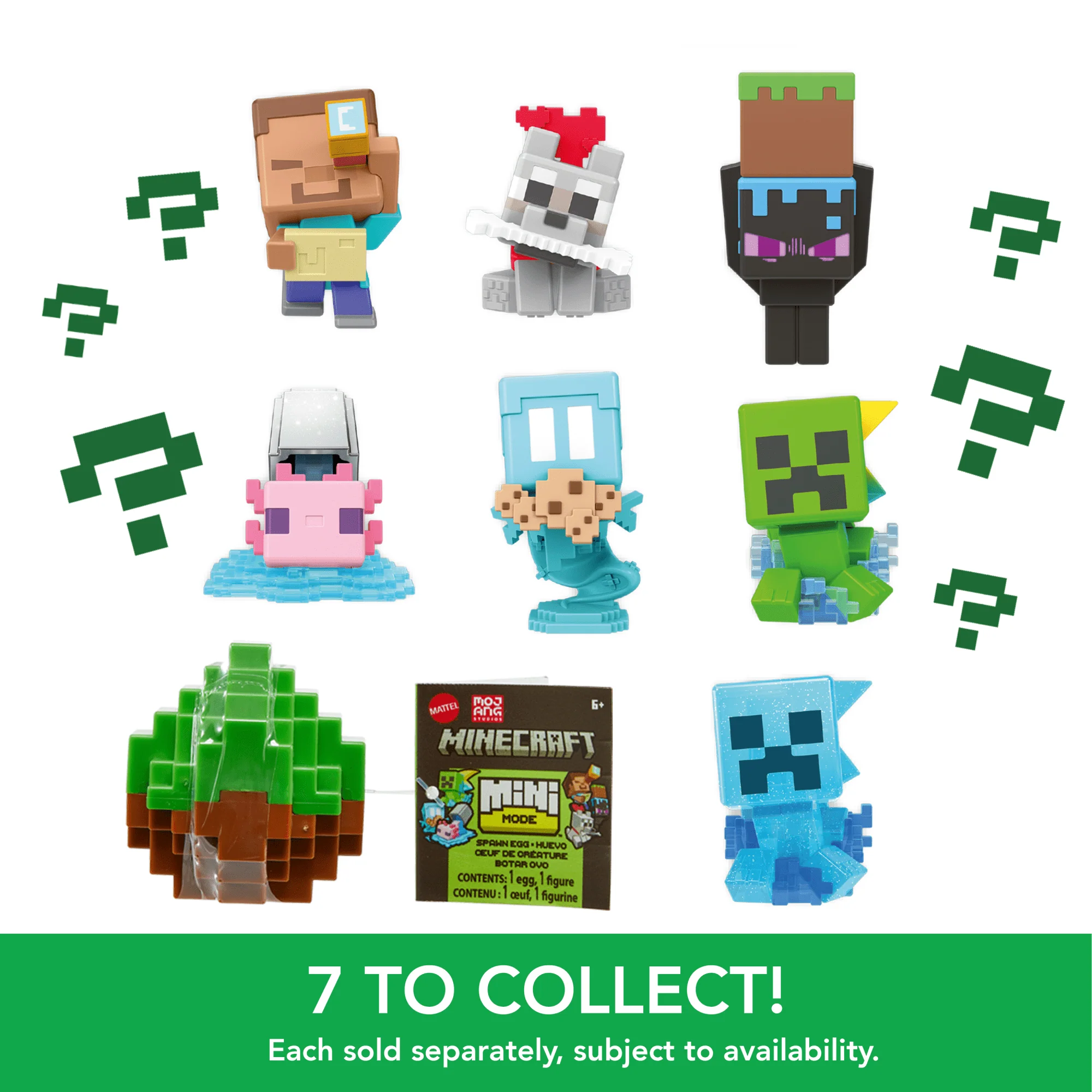 Minecraft Mini Mode Spawn Egg Figures With Surprise Reveal & Biome Theme (Characters May Vary) - Image 6