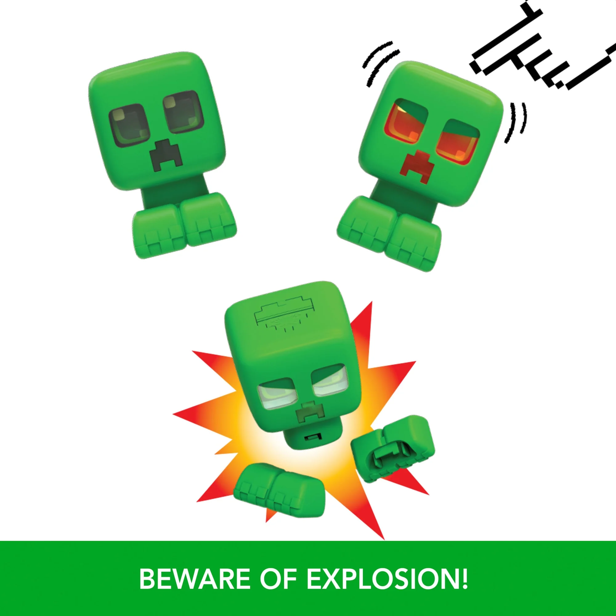 Minecraft My Pet Creeper interactive Toy Action Figure With Lights, Sounds & Exploding Action - Image 5