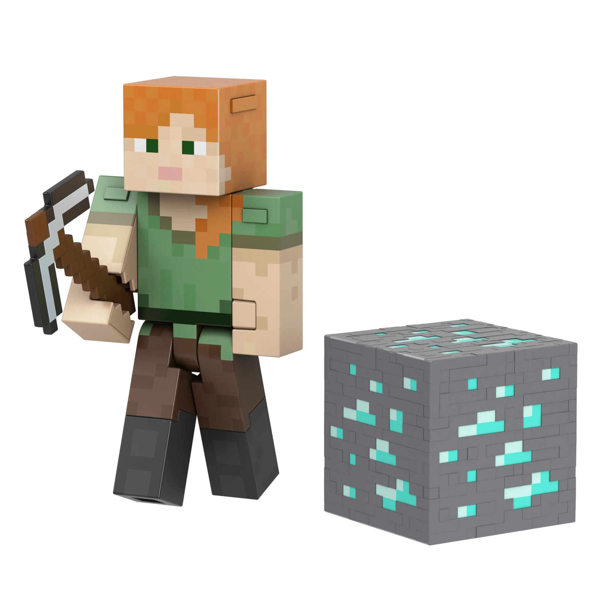 Minecraft  Niveau Diamant  Figurine Articulée  Alex, 13,87Cm - Image 3