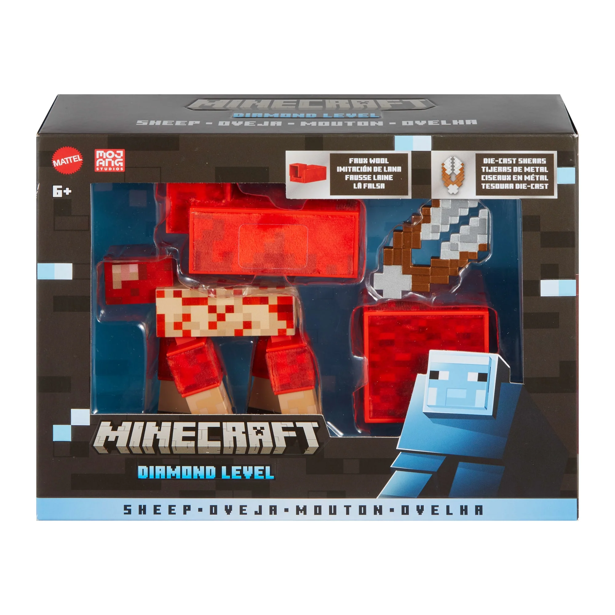 Minecraft  Niveau Diamant  Figurine Articulée  13,97Cm  Mouton - Image 6