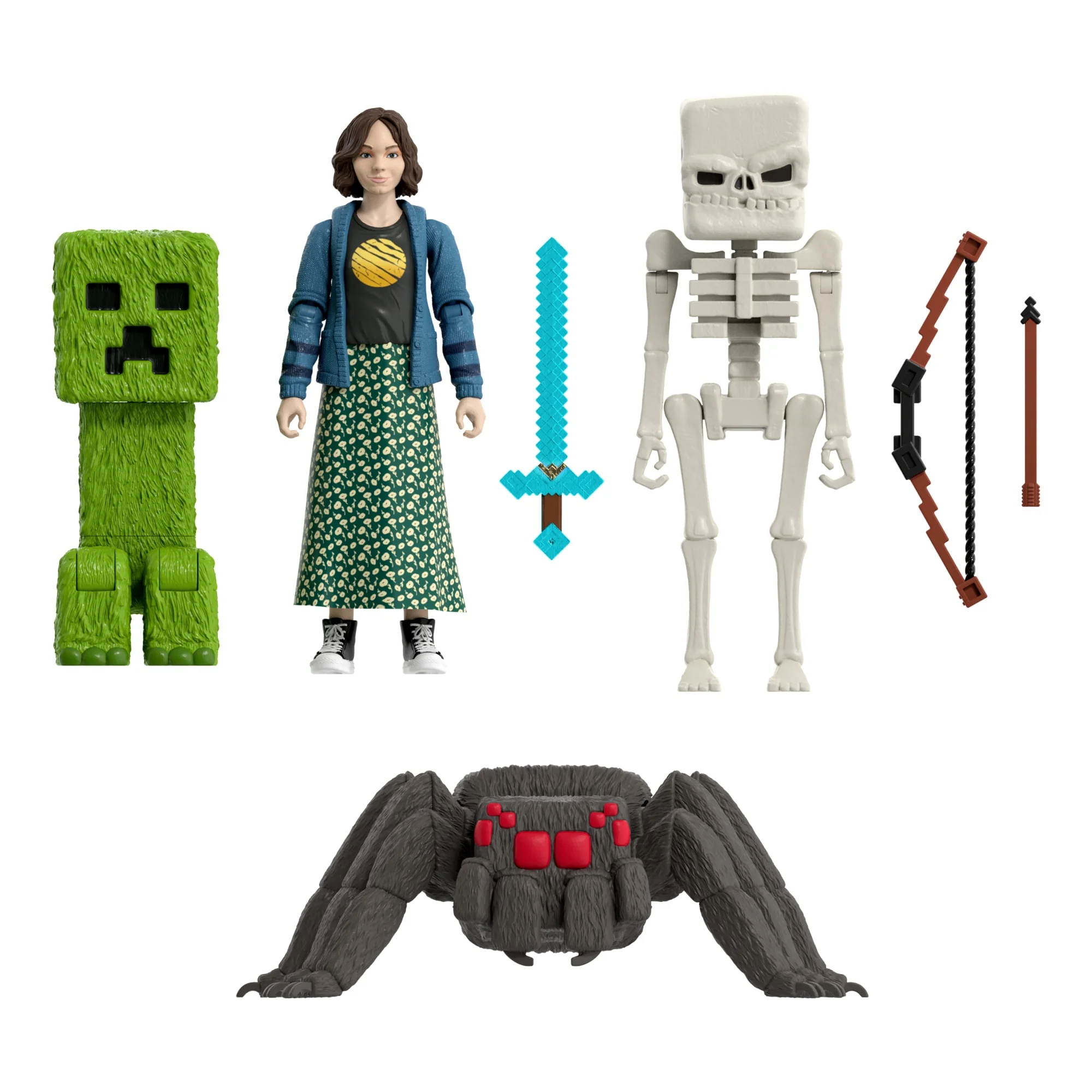 Minecraft Overworld Encounters Pack With 4 Action Figures & 3 Accessories inspired By The Movie - Image 3