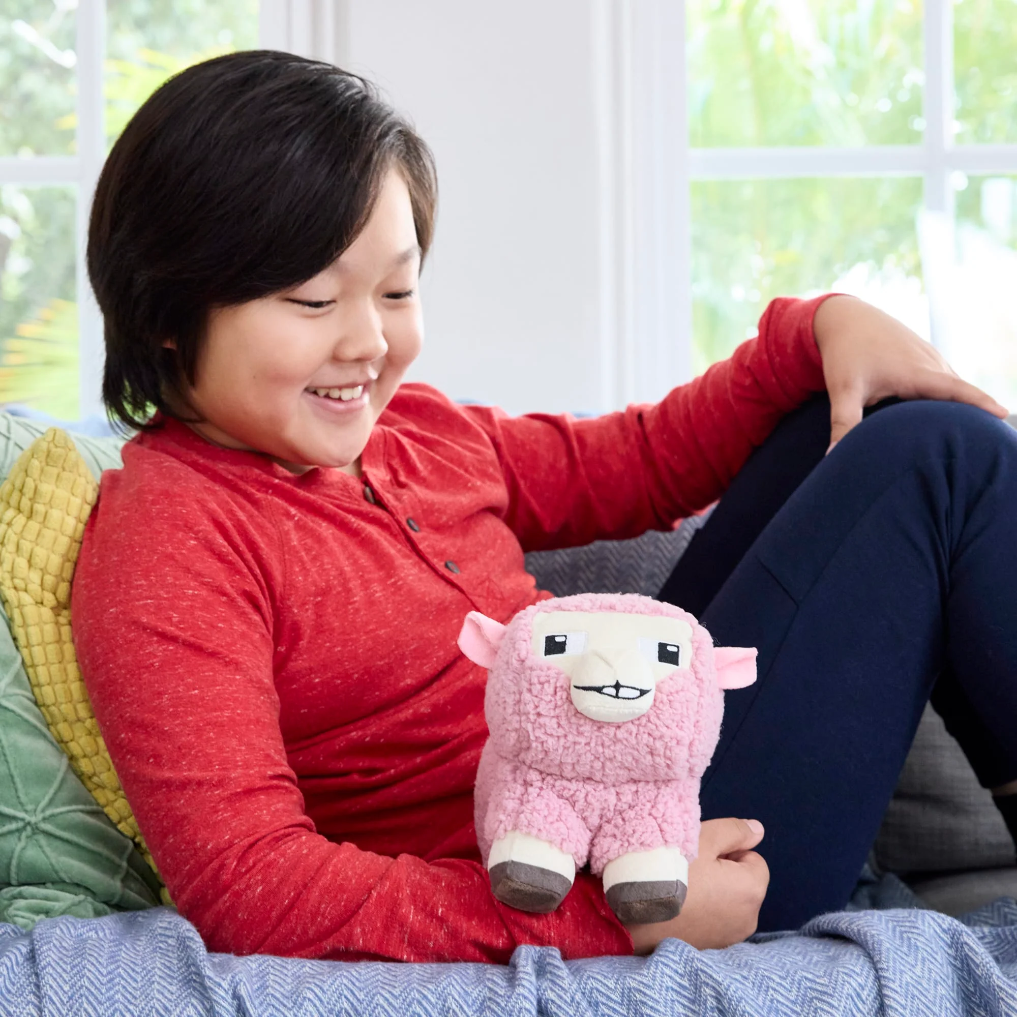 Minecraft-Peluche Mouton Rose-Taille de 20 Cm à Collectionner - Image 2