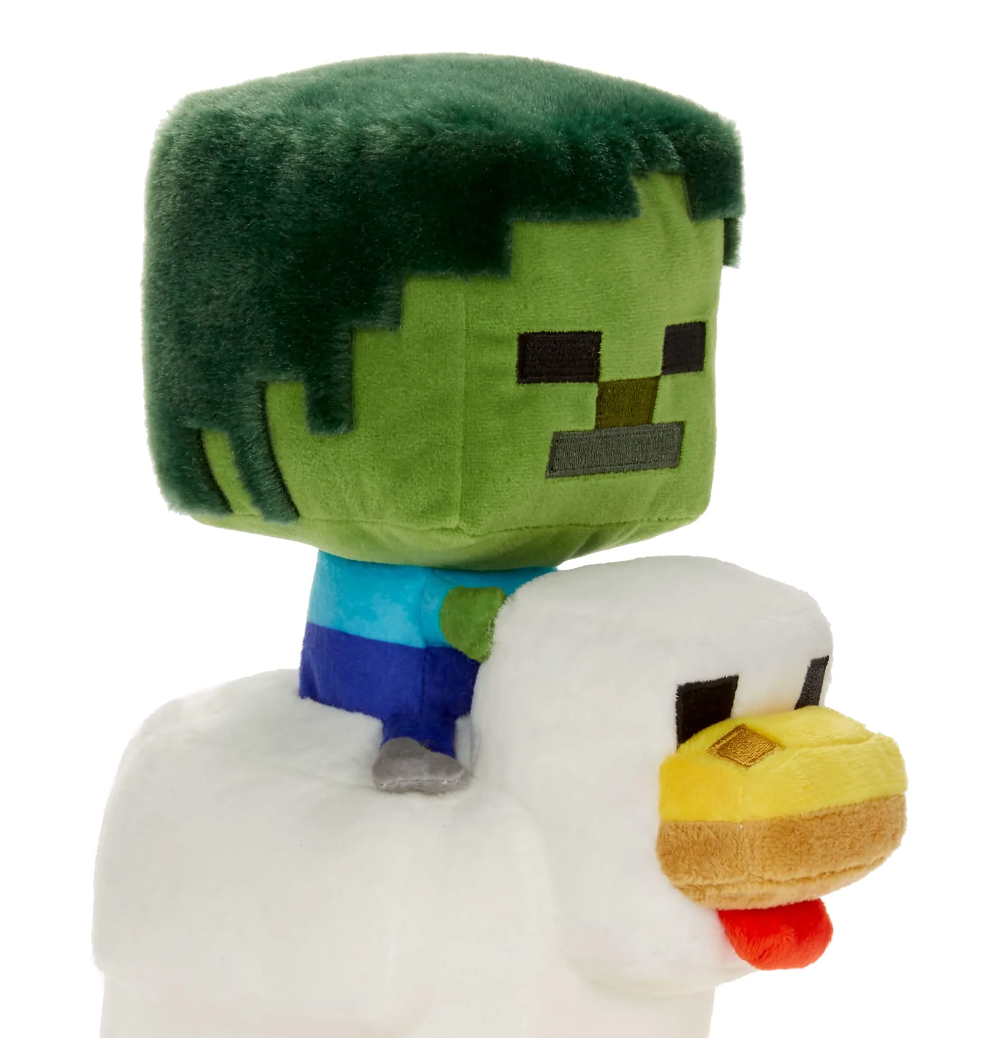 Minecraft Plush Zombie Chicken Jockey Toy, 8-Inch Soft Doll Inspired By The Video Game Character - Image 2