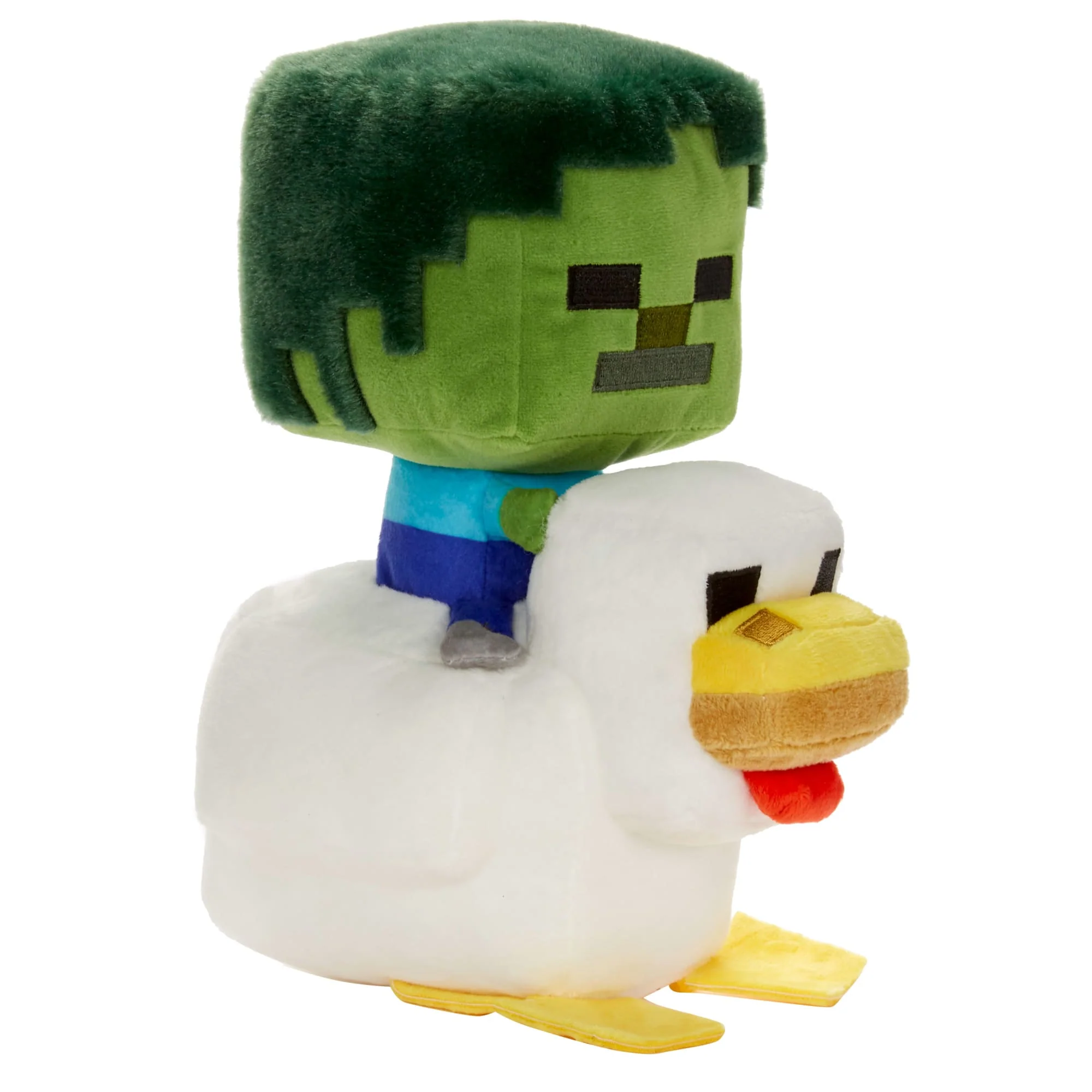 Minecraft Plush Zombie Chicken Jockey Toy, 8-Inch Soft Doll Inspired By The Video Game Character - Image 5