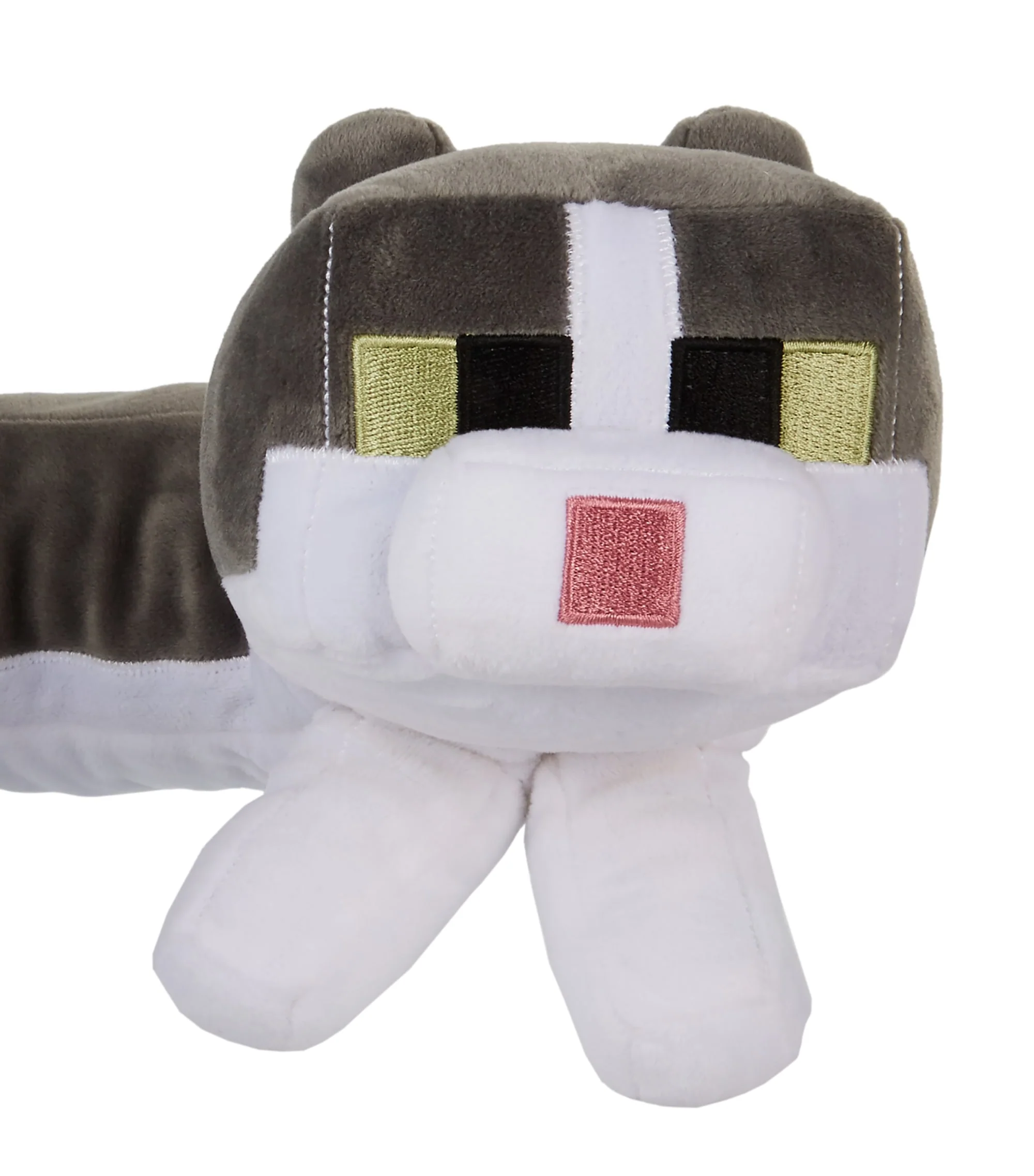 Minecraft Purring Sounds Neck Pillow, Cat Plush Toy With Sound For Travel - Image 2