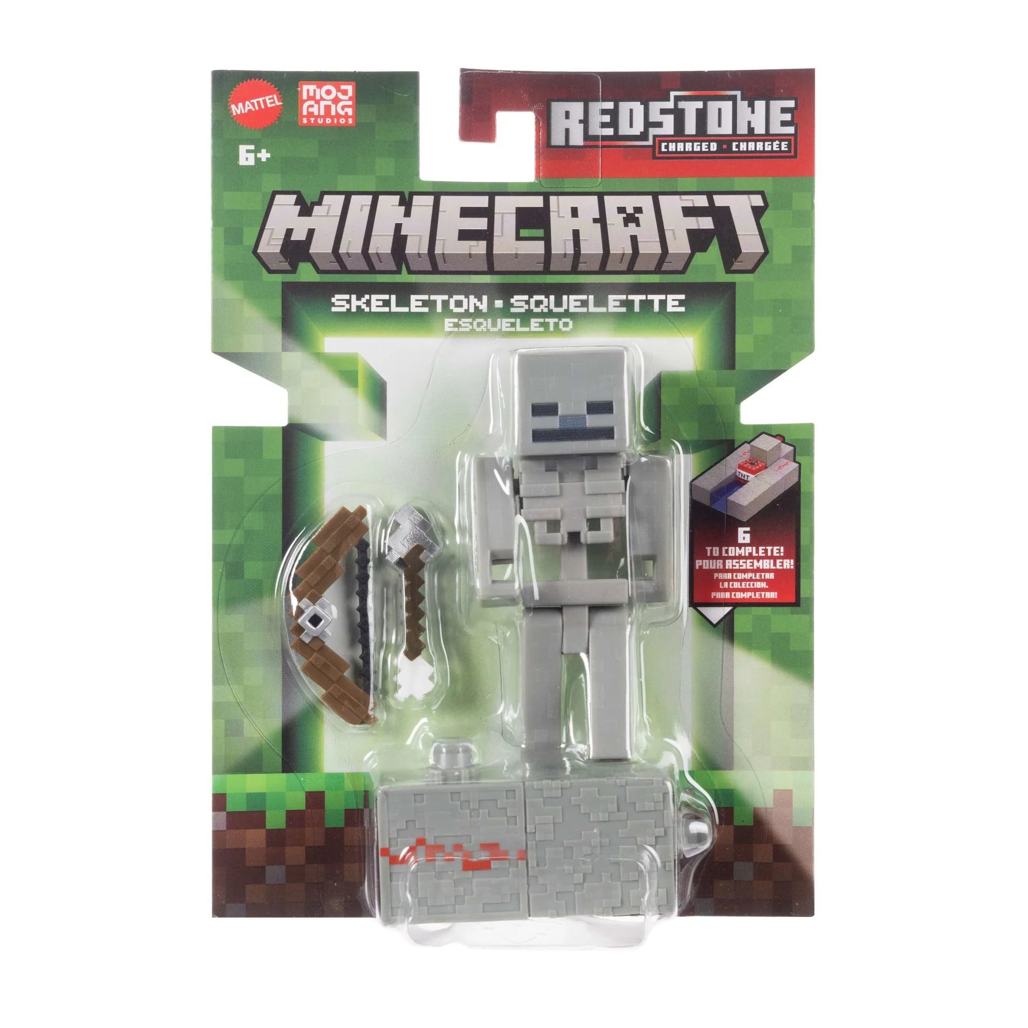 Minecraft Skeleton Action Figure & Accessory Set, 3.25-Inch Scale Collectible Toy & Building Piece - Image 6