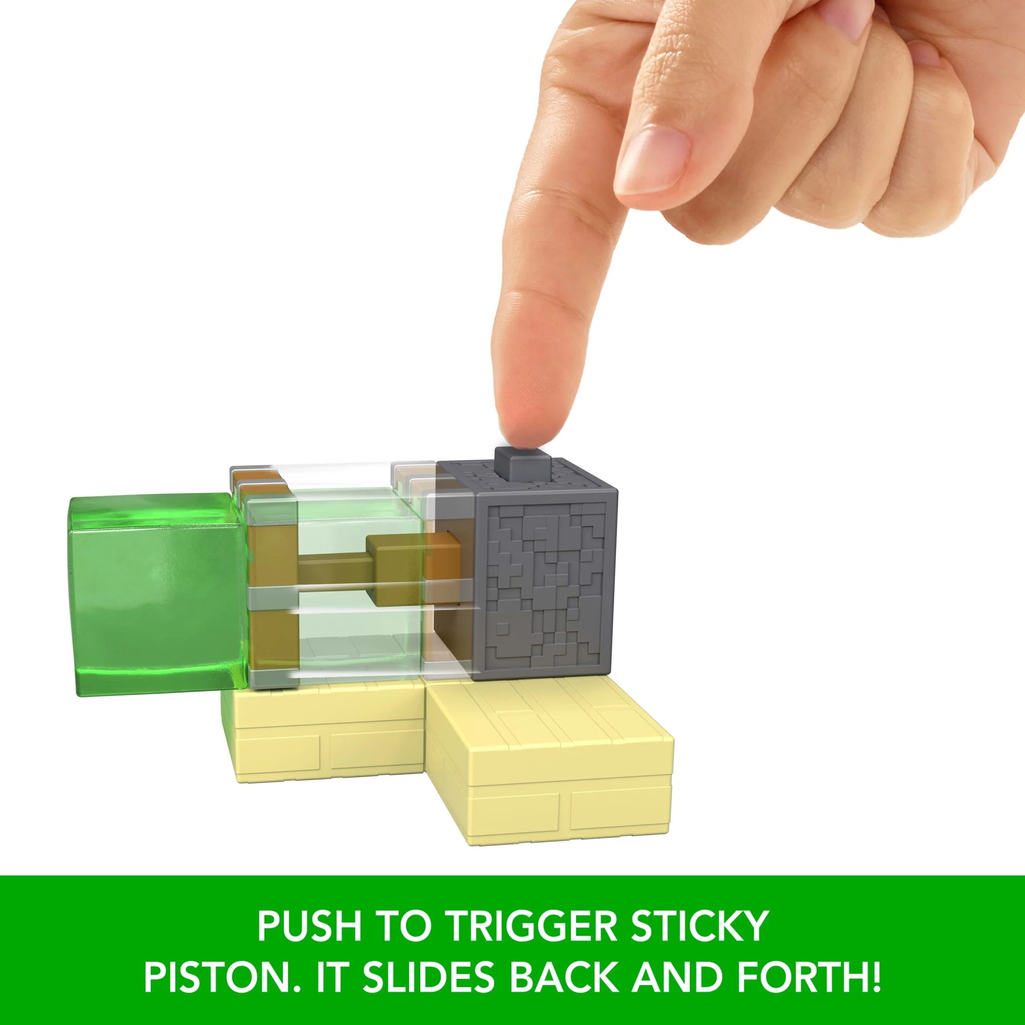 Minecraft Redstone Charged Sticky Piston Trap Set With Action Figure, Accessories & Moving Mechanism - Image 3