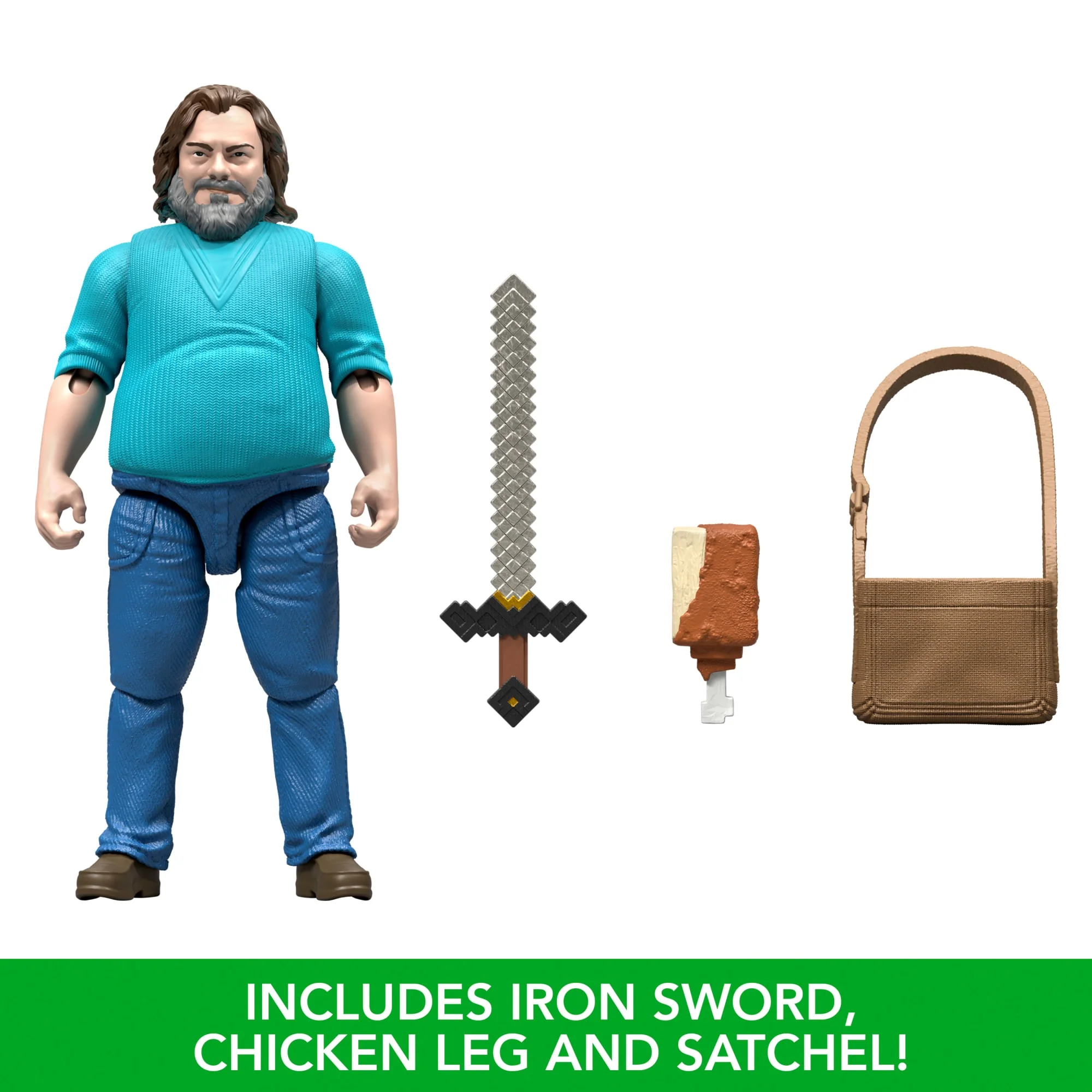 Minecraft Steve Action Figure & Accessories, 4-Inch Toy Set Inspired By A Minecraft Movie - Image 4