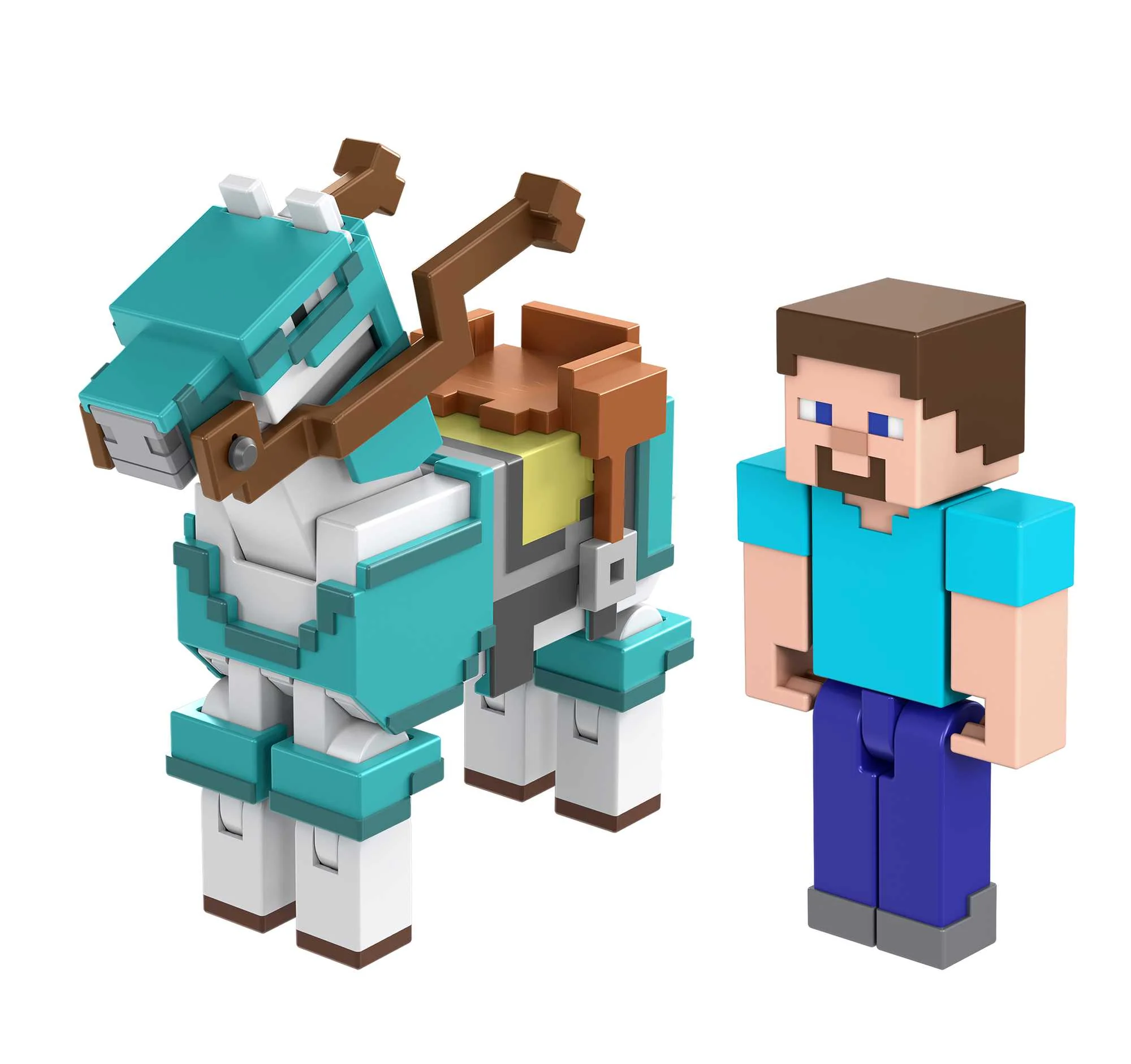 Minecraft Steve And Armored Horse Figures - Image 4