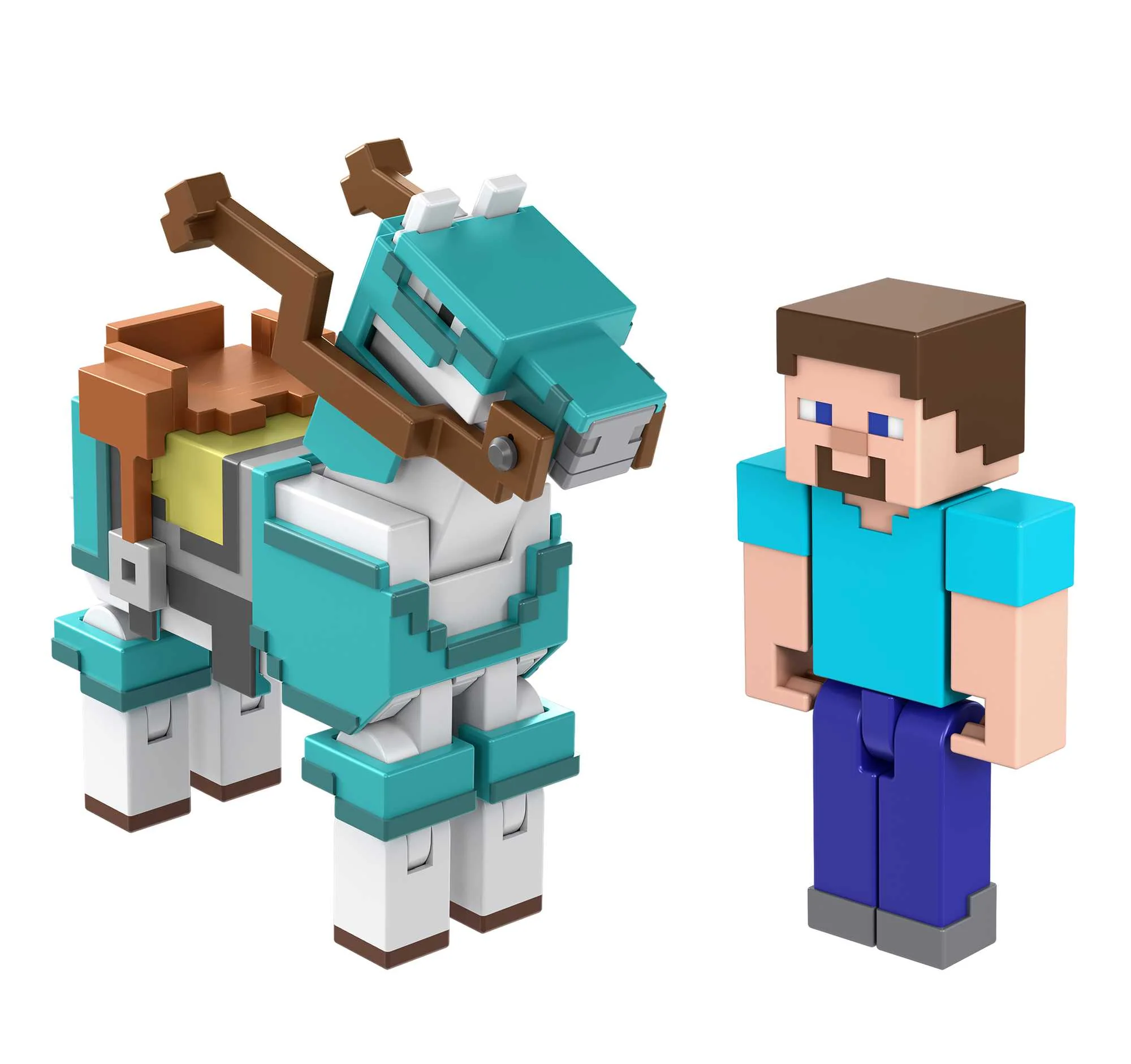 Minecraft Steve et Son Cheval en Diamant - Image 4