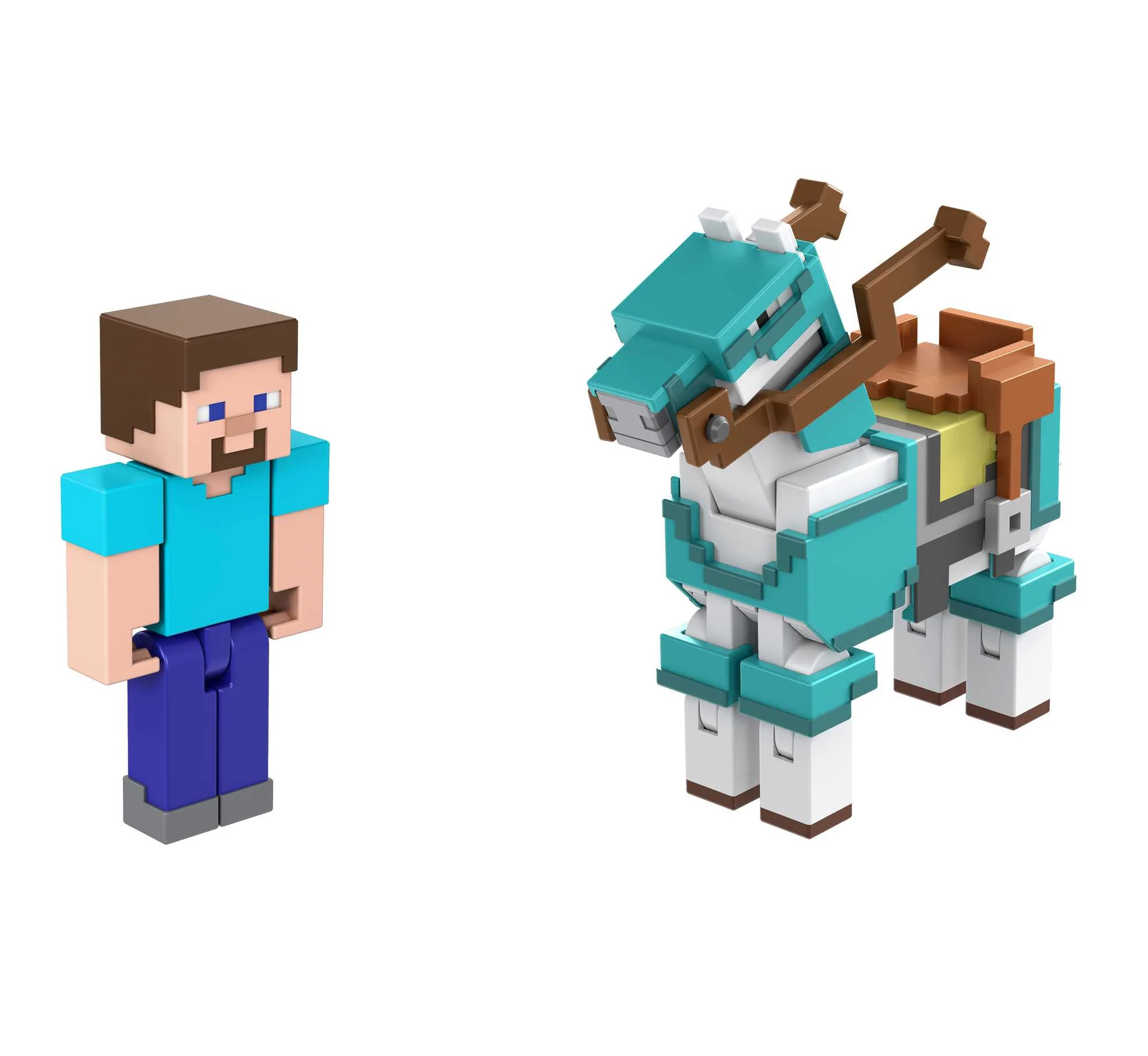 Minecraft Steve et Son Cheval en Diamant - Image 5