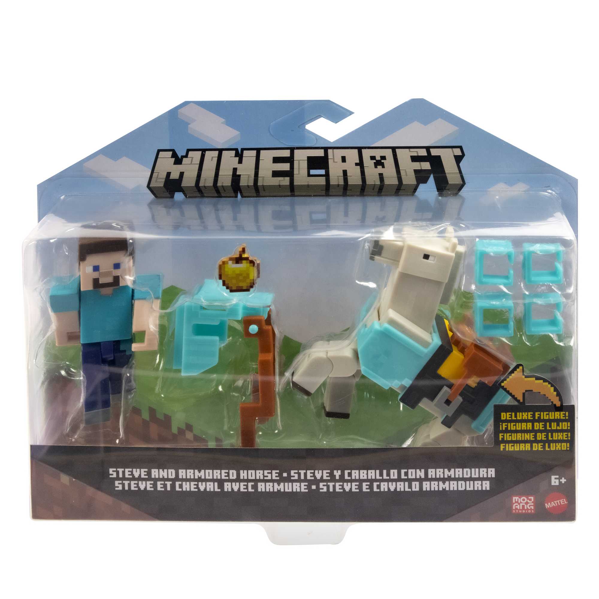 Minecraft Steve et Son Cheval en Diamant - Image 6