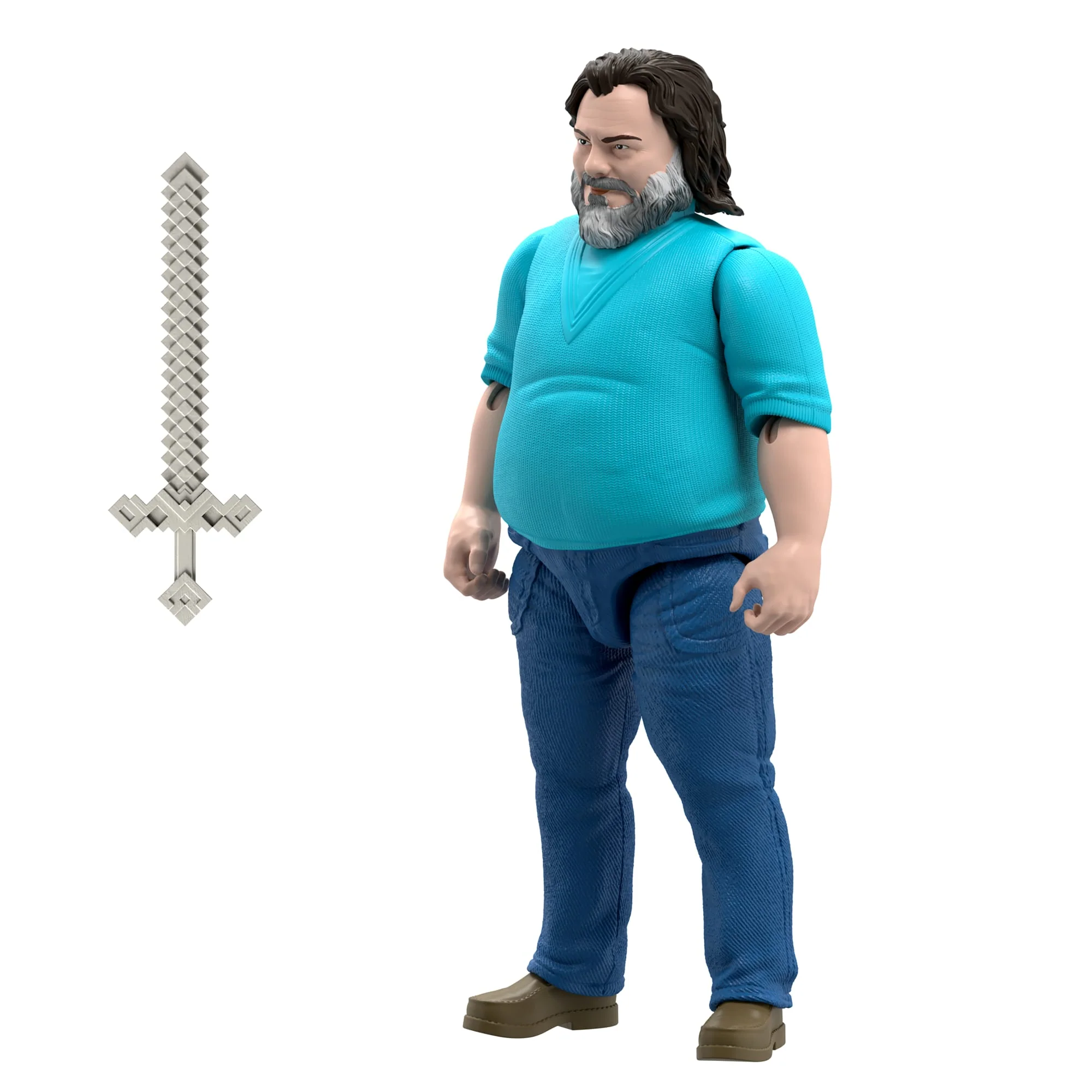 Minecraft Steve Large-Scale Action Figure, 12-inch Character Collectible inspired By The Movie - Image 5
