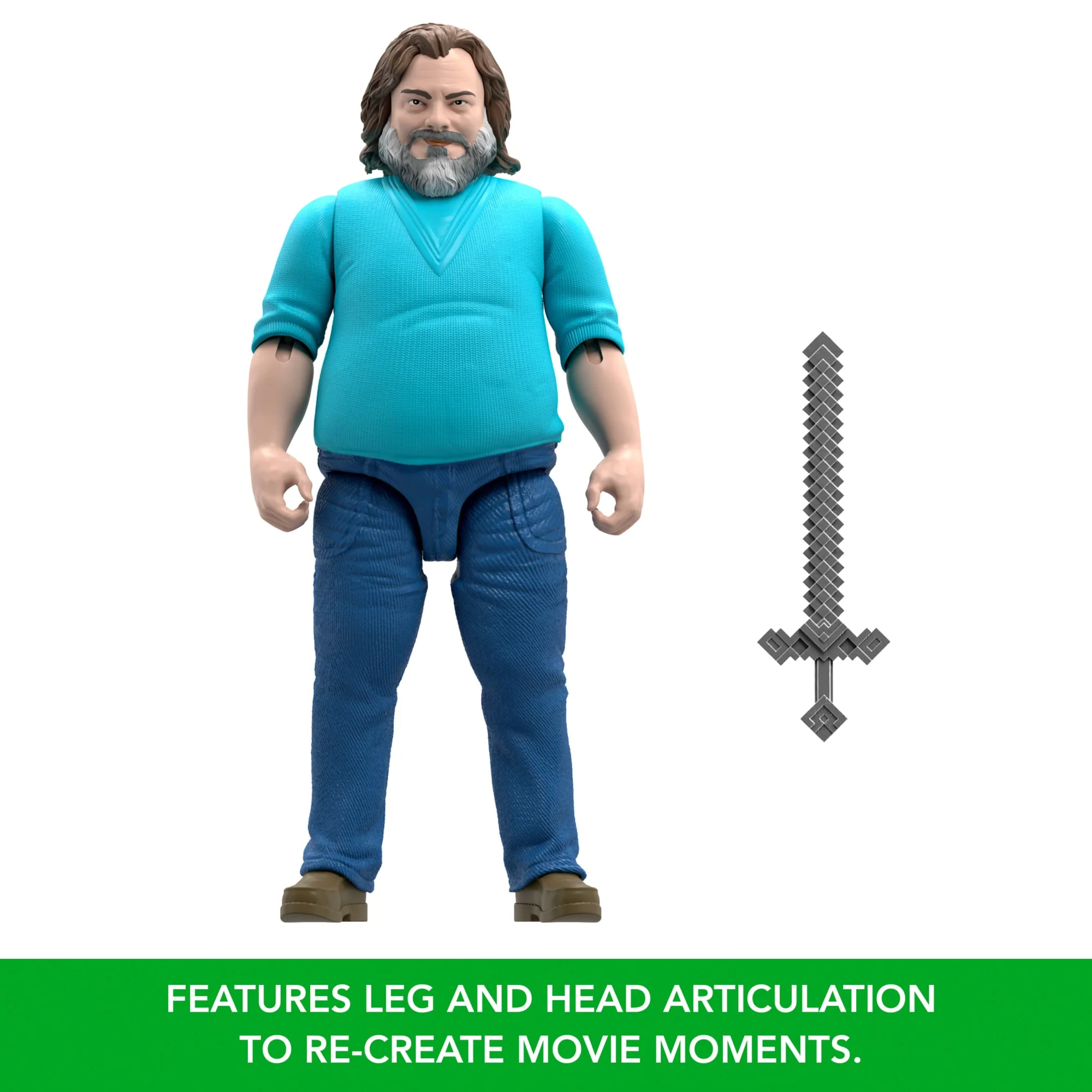 Minecraft Steve Large-Scale Action Figure, 12-Inch Character Collectible Inspired By The Movie - Image 4