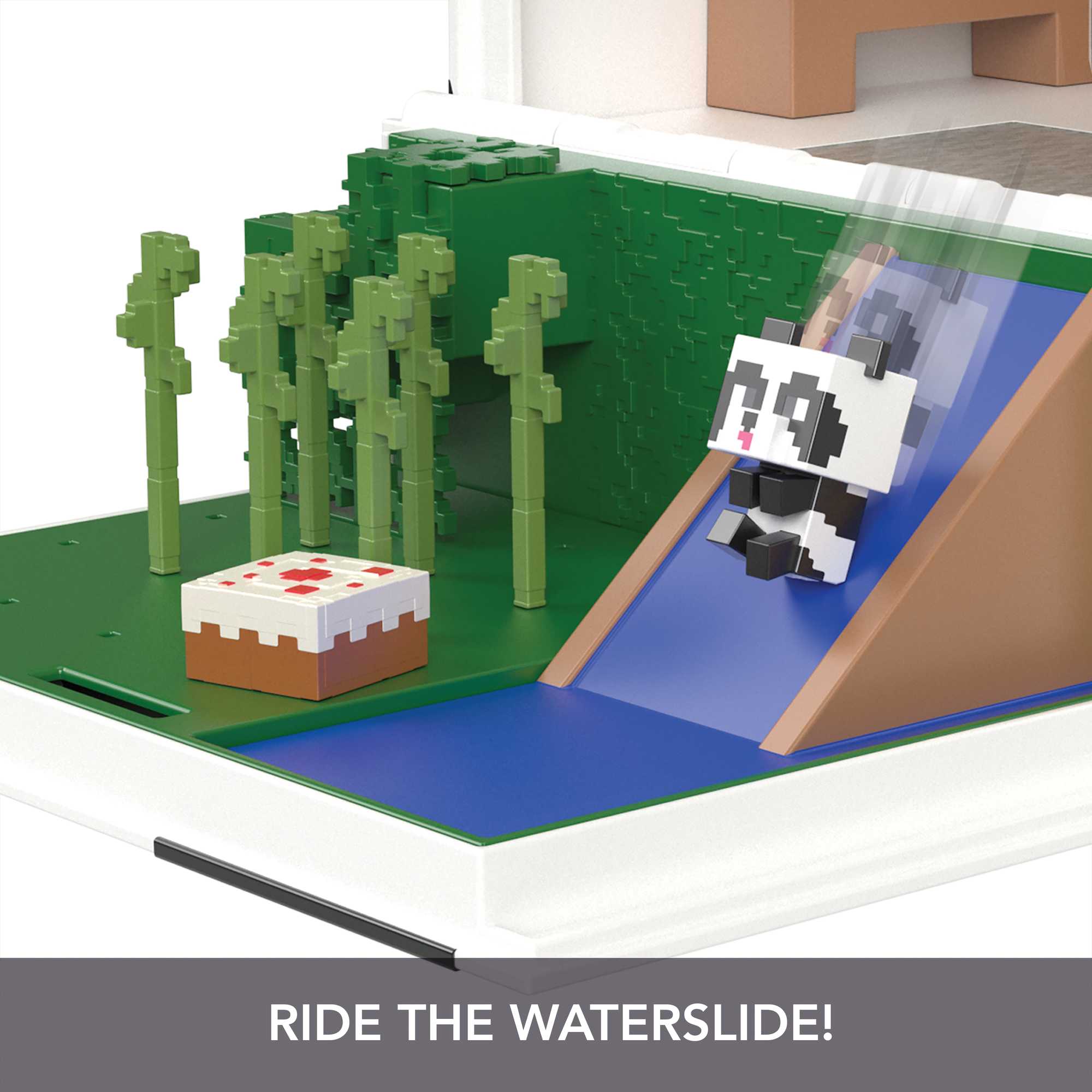 Minecraft Toys Panda Playhouse Playset Mob Head Minis, Kids Gifts - Image 5