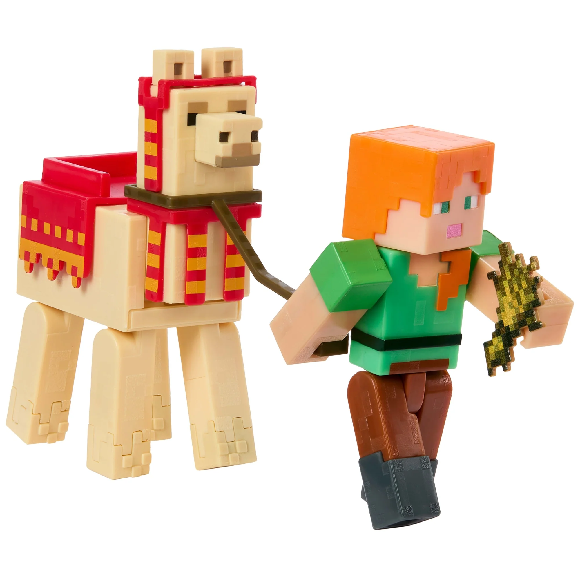 Minecraft Vanilla Figura de Ação Alex e Lhama - Image 3
