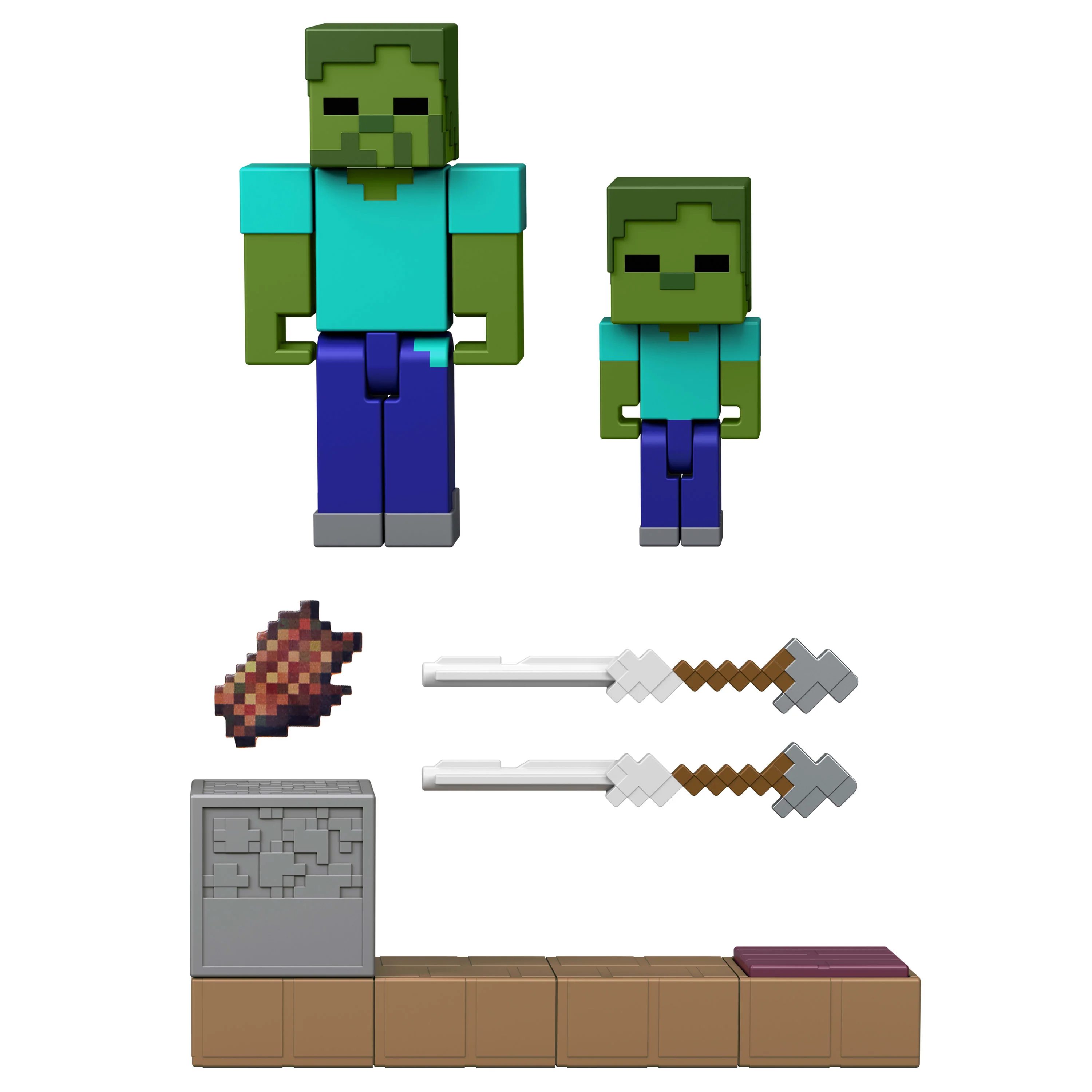Minecraft Vanilla Figura de Acción 3.25 pulgadas con mecanismo de activación de piedra roja - Image 2