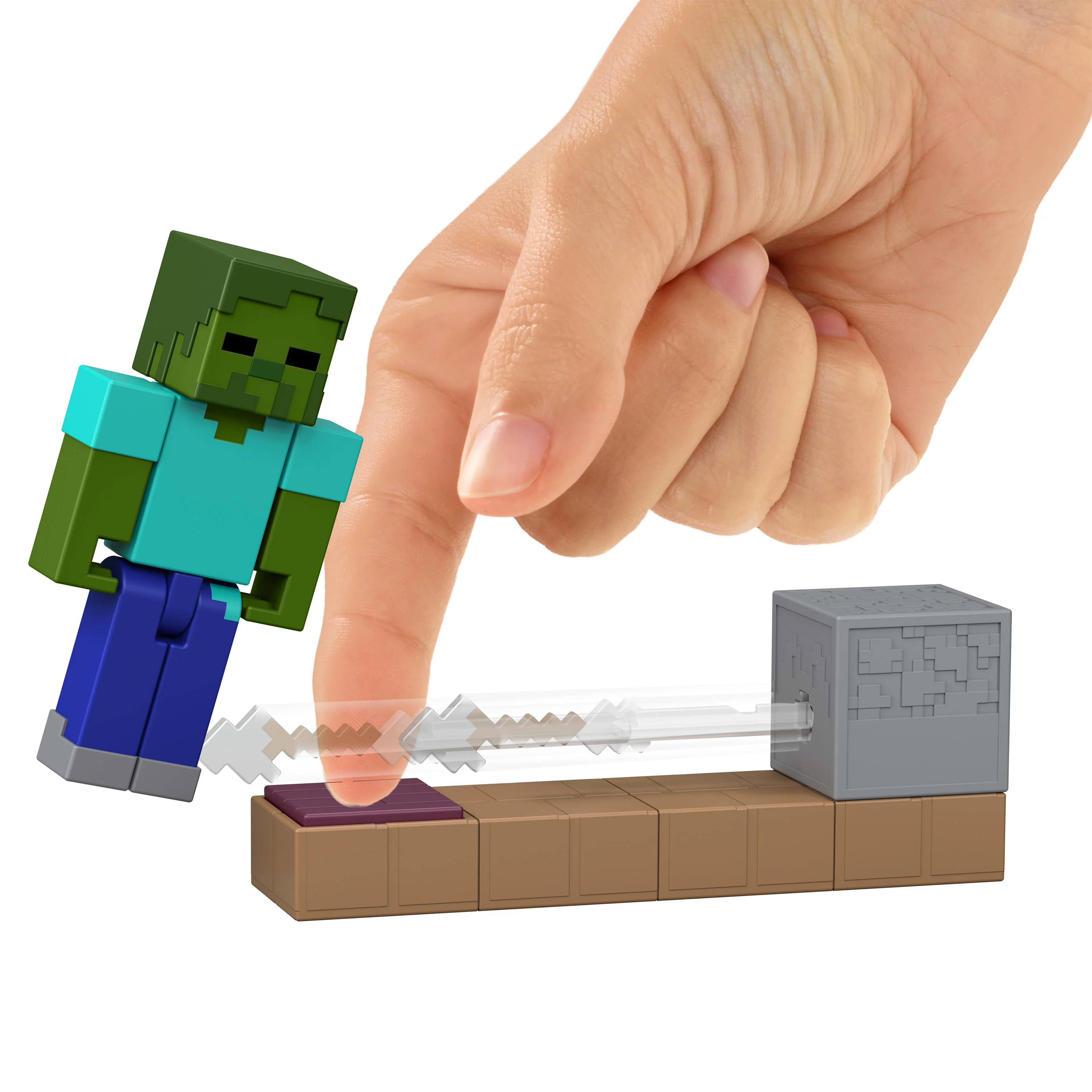 Minecraft Vanilla Figura de Acción 3.25 pulgadas con mecanismo de activación de piedra roja - Image 4