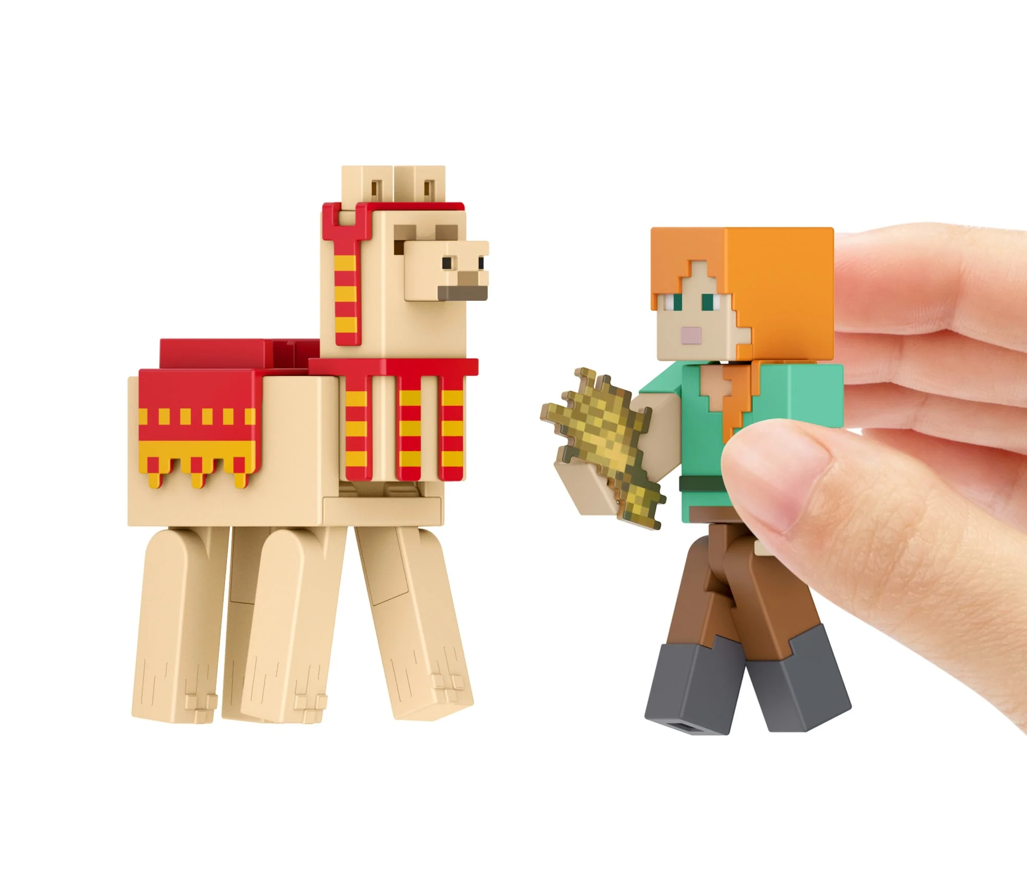 Minecraft Vanilla Figura de Acción Alex y Llama - Image 2