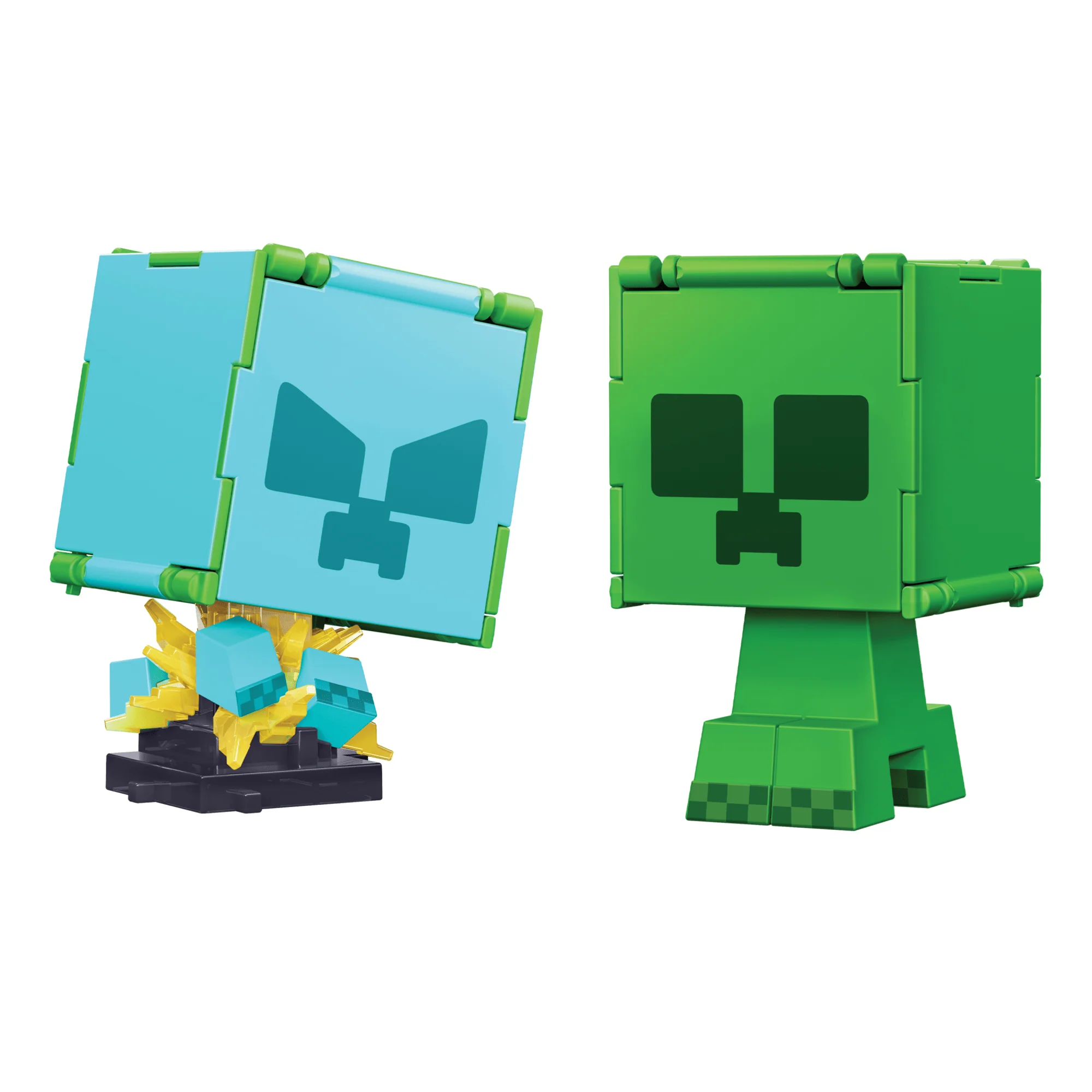 Minecraft Vanilla Figura de Acción Flippin' de 3.75" Creeper + Creeper Cargado - Image 3