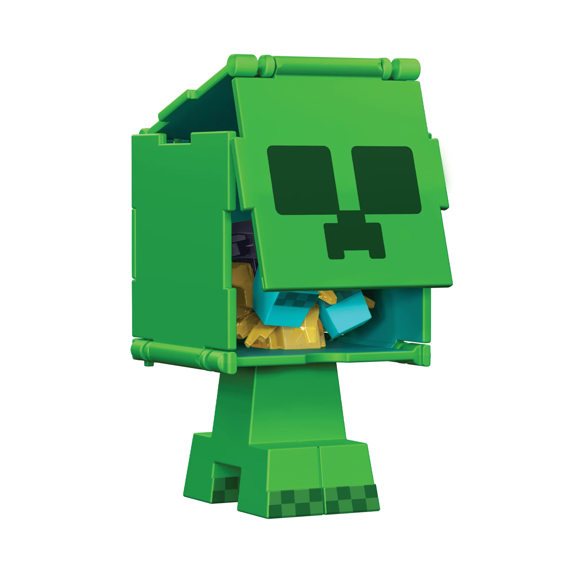 Minecraft Vanilla Figura de Acción Flippin' de 3.75" Creeper + Creeper Cargado - Image 5