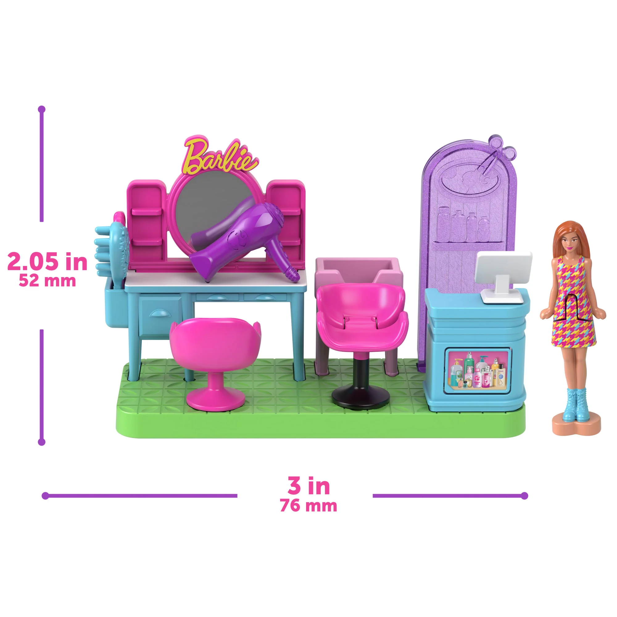 Barbie Mini Barbie Land Dreamhouse & 3 Playsets With 4 1.5-inch Dolls, Furniture & Accessories - Image 4