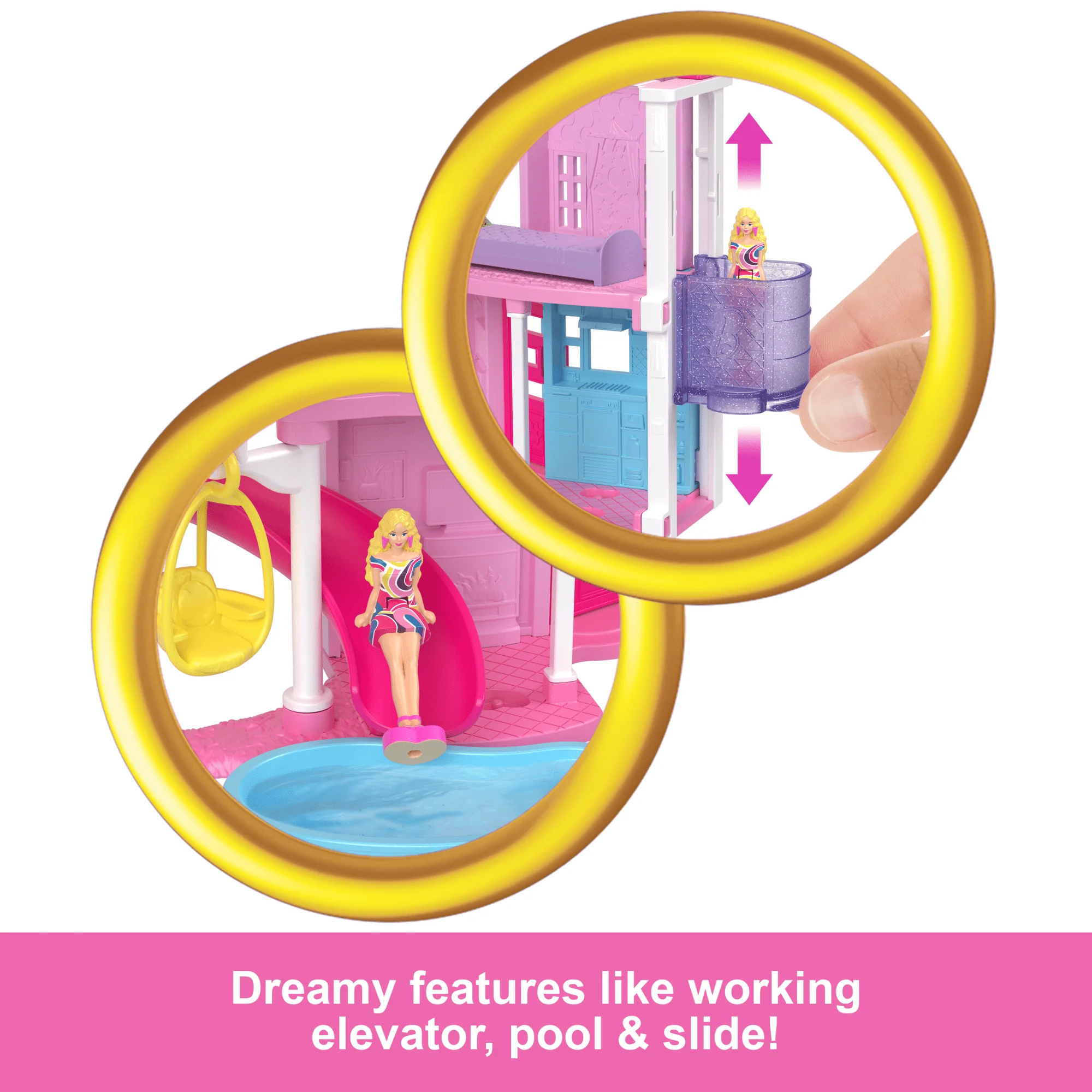 Barbie Mini Barbieland Doll House Playsets With 1.5-inch Doll, Furniture & Accessories - Image 3
