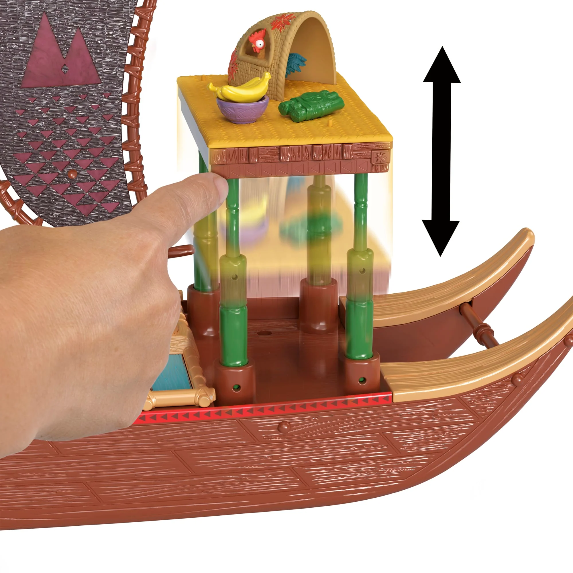 Moana 2 Conjunto de Brinquedo Barco de Aventuras com Mini Boneca e Acessórios - Image 3