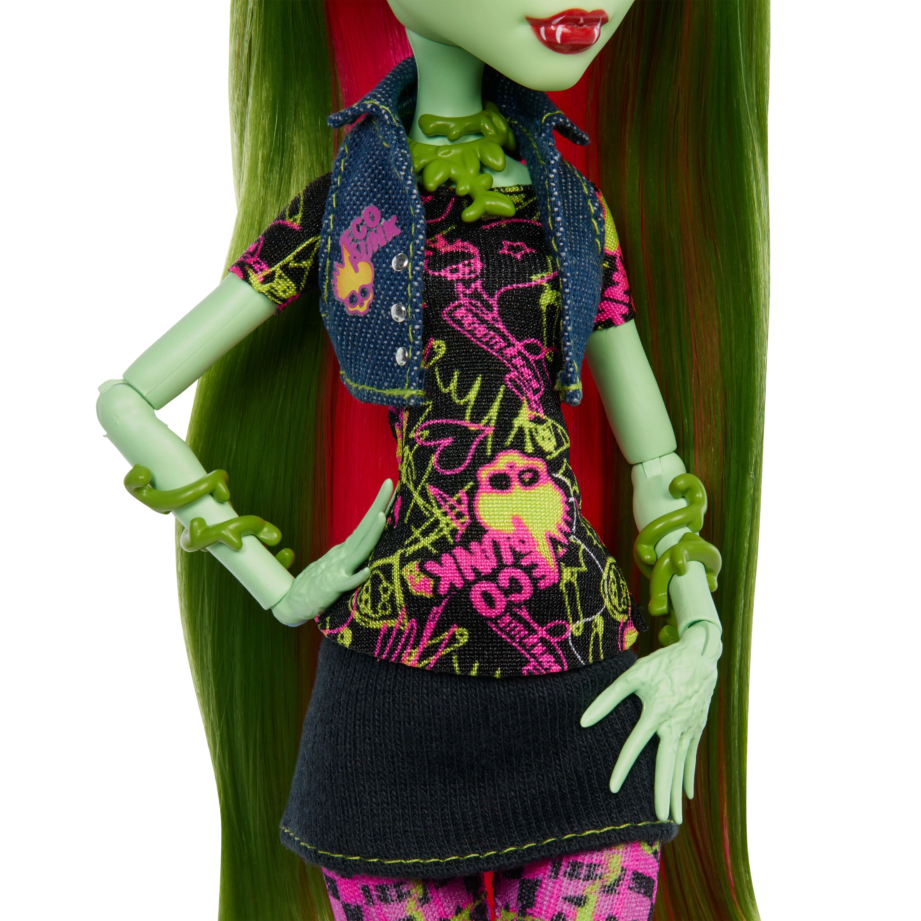 Monster High Boo-Riginal Creeproduction Venus Mcflytrap Doll With Diary, Doll Stand And Pet - Image 3