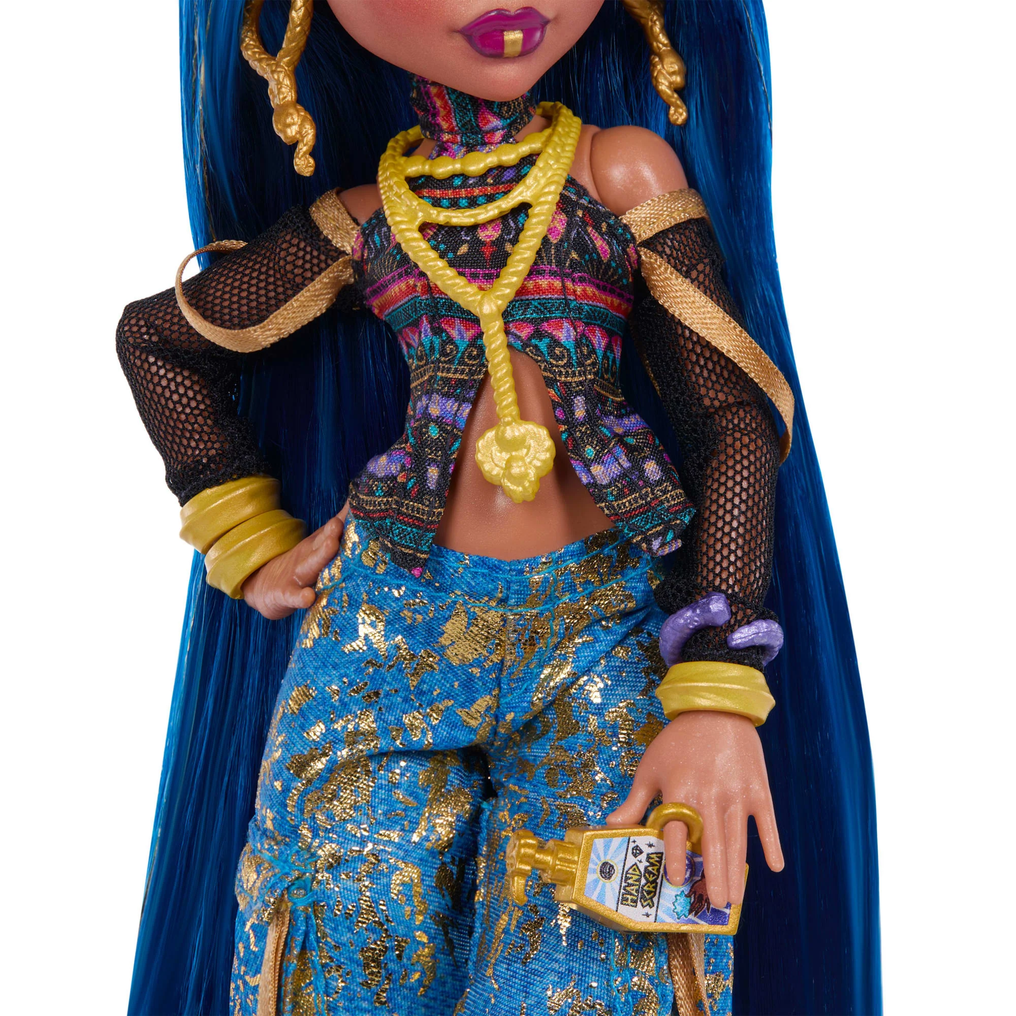 Monster High Cleo De Nile Fashion Doll in Cargo Pants With Pet Hissette And 7 Accessories - Image 4